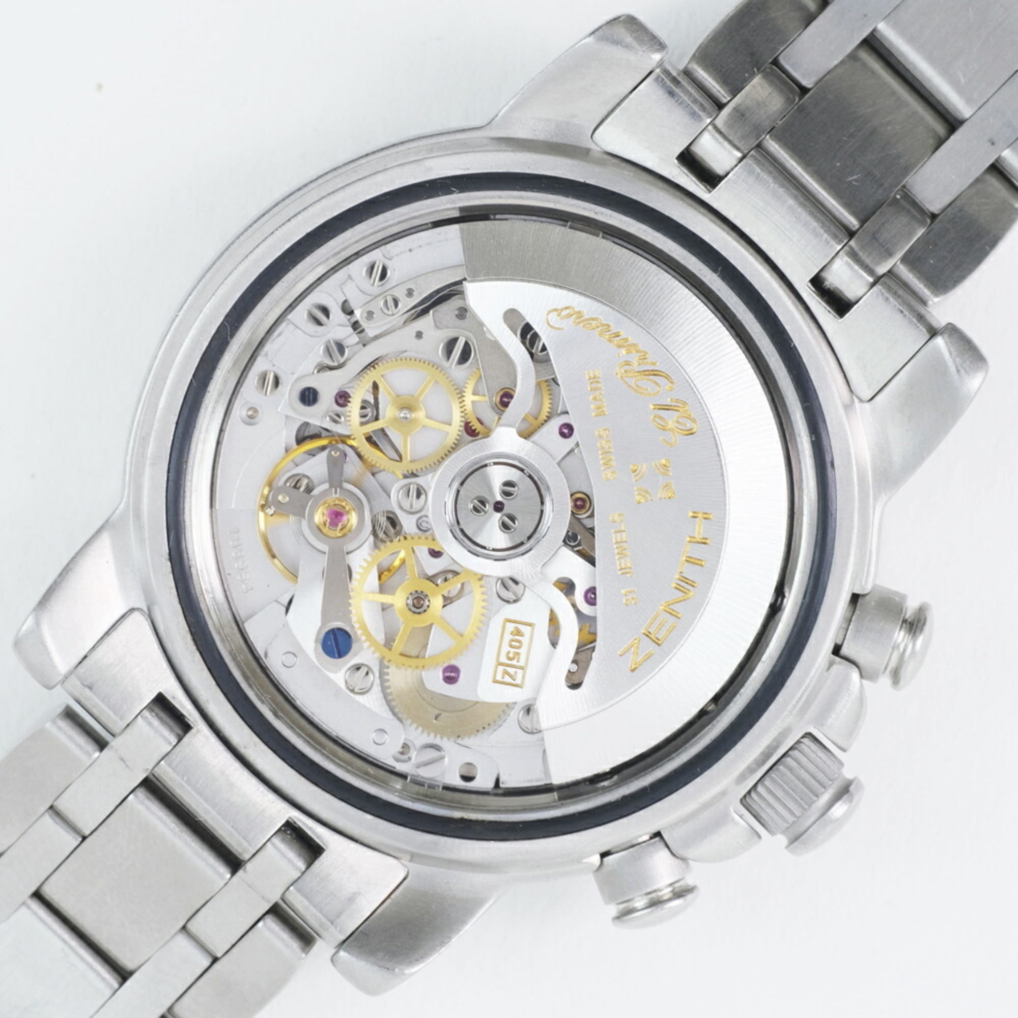 Zenith El Primero Rainbow Schwarz 01/02.0470.405 AutomatikChronograph aus Edelstahl
