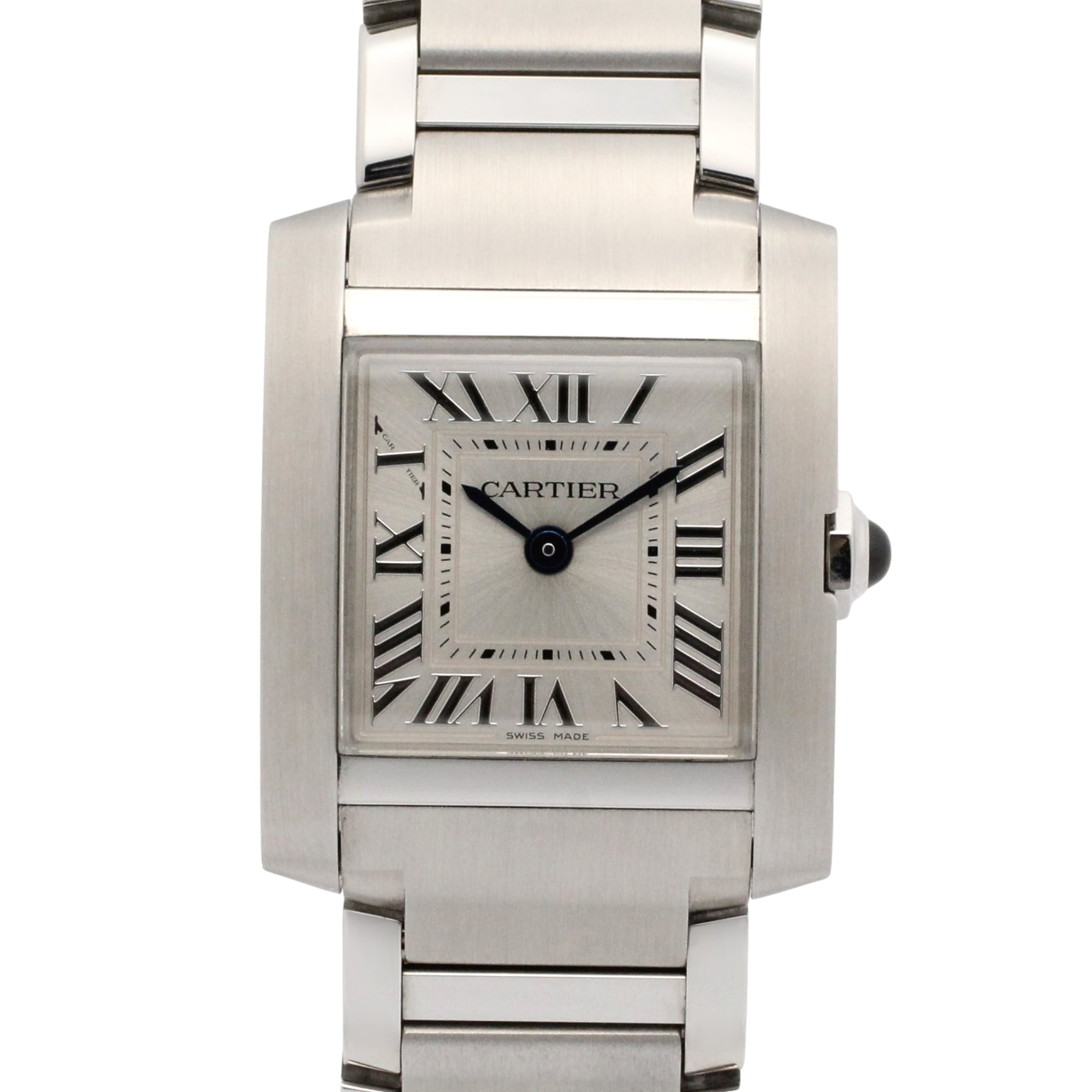 Cartier Tank Francaise WST0065 Silver Dial 21mm Watch