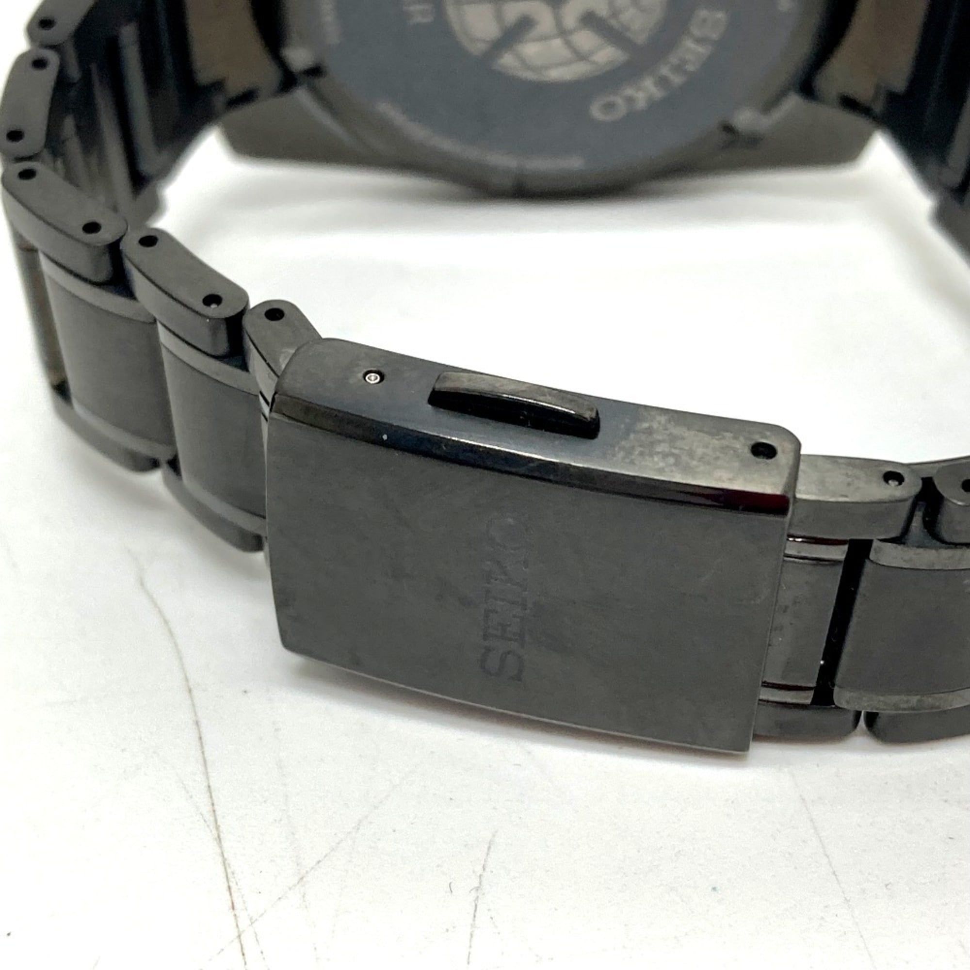 Seiko SBXC069/5X53-0AV0 Astron Global Line DayDatum GPS-Solar-Funkuhr aus Titan für HerrenSchwarz