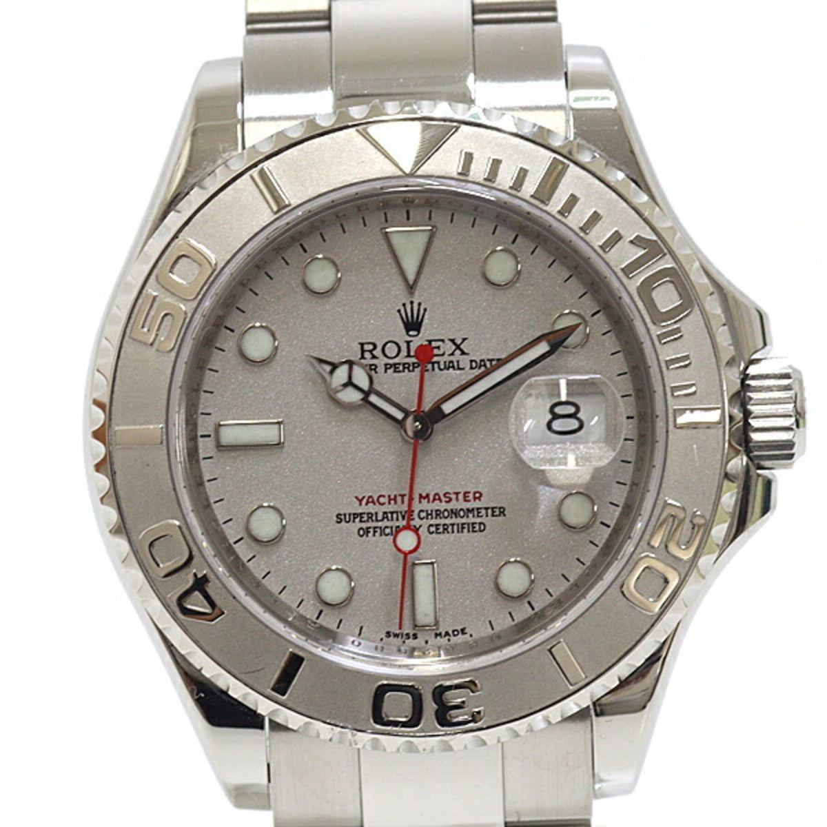 Rolex Yachtmaster Rolesium 16622 Silver Dial 40mm Watch