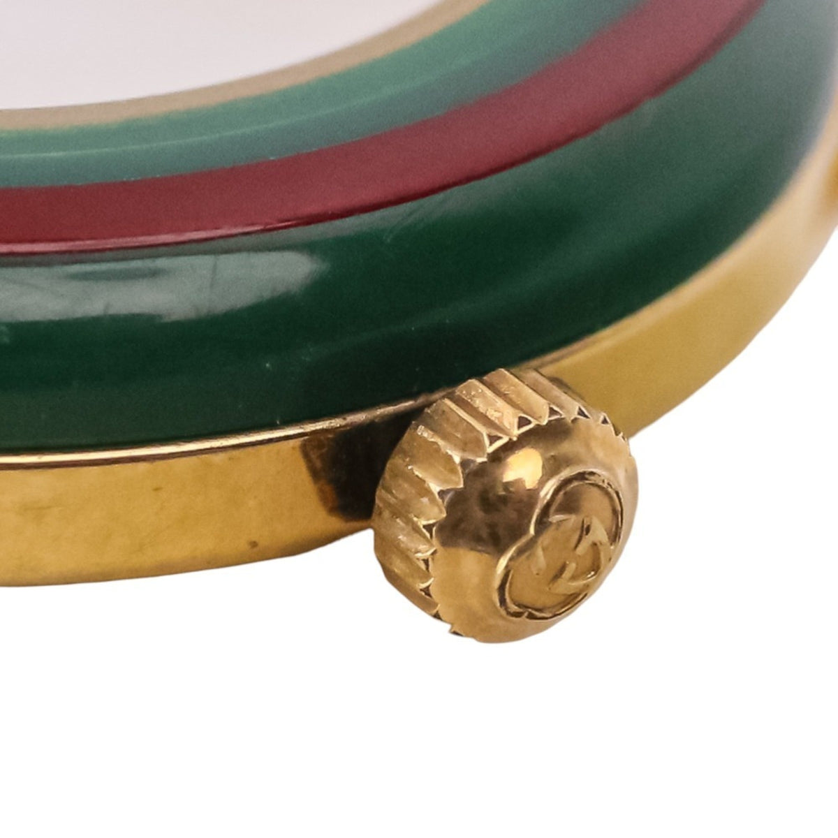 Gucci Change Bezel 1100-L horloge met witte wijzerplaat, 26 mm