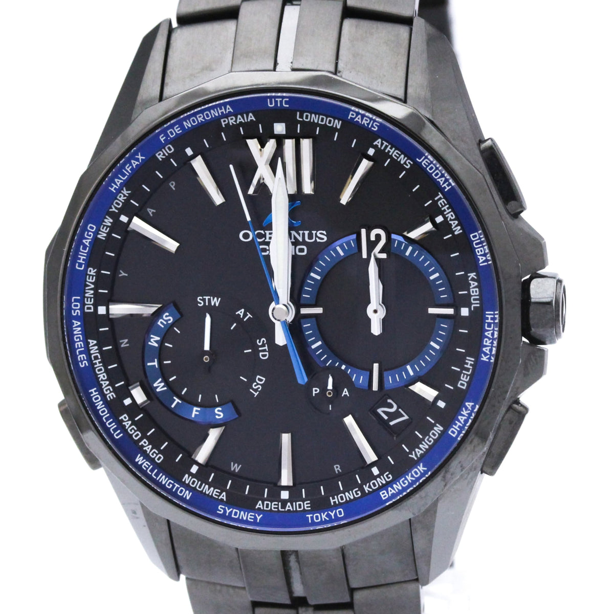 Montre Casio Oceanus OCW-S3400B-1AJF Noir avec cadran de 43 mm