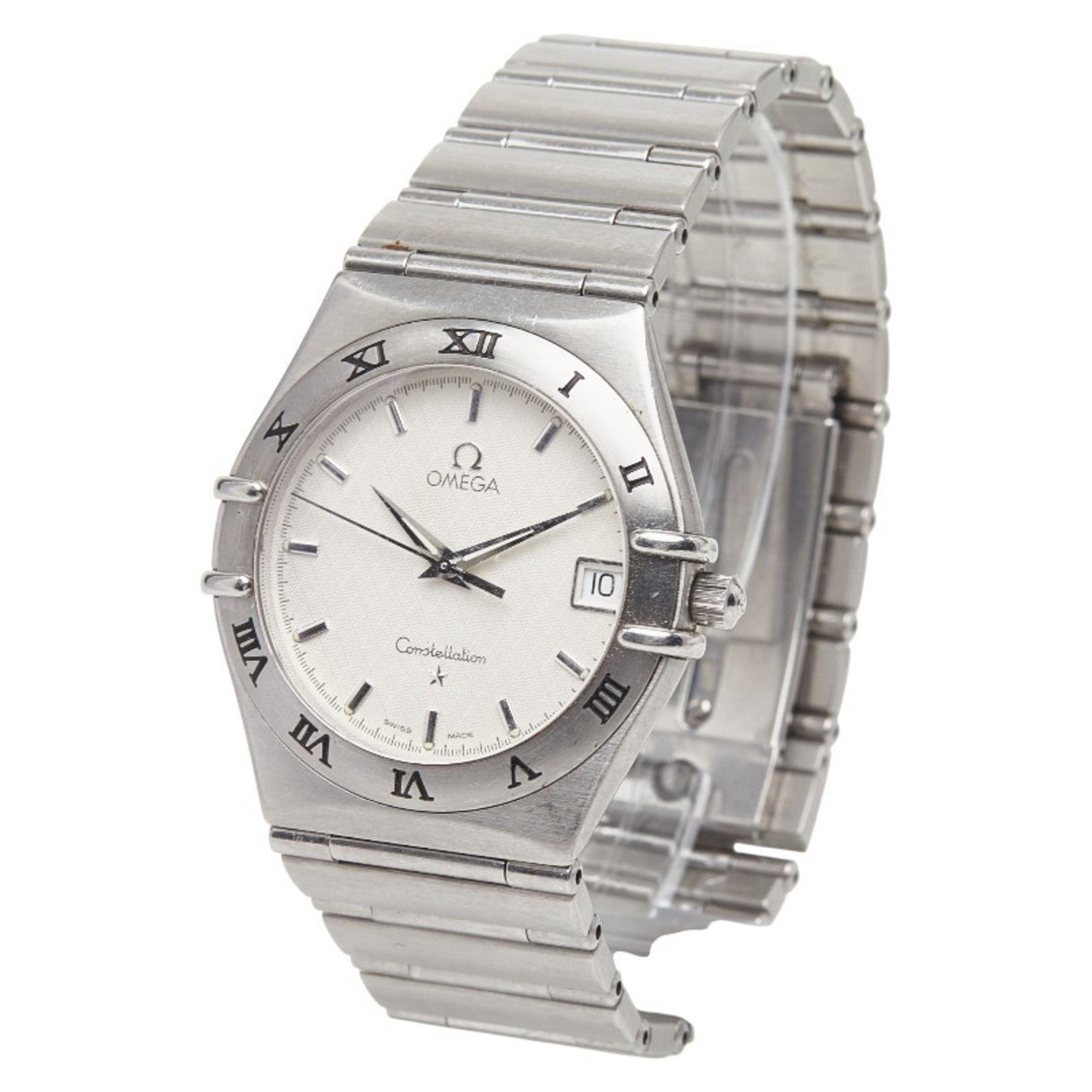 Omega Constellation Watch 1512.30 Swiss Quartz White Dial Stainless Steel Men's OMEGA