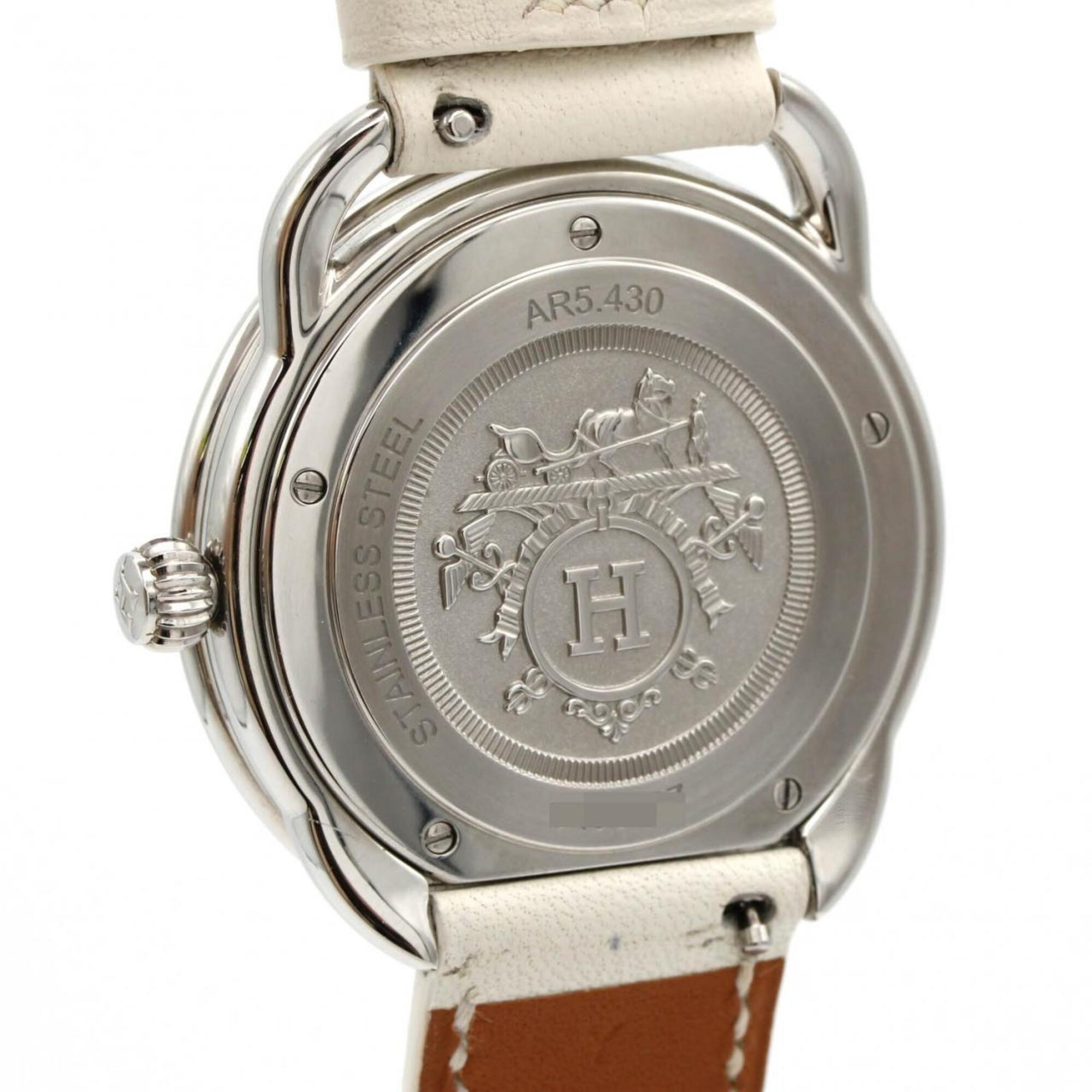Hermes Alsohors D AR5.430 White Dial 36mm Watch