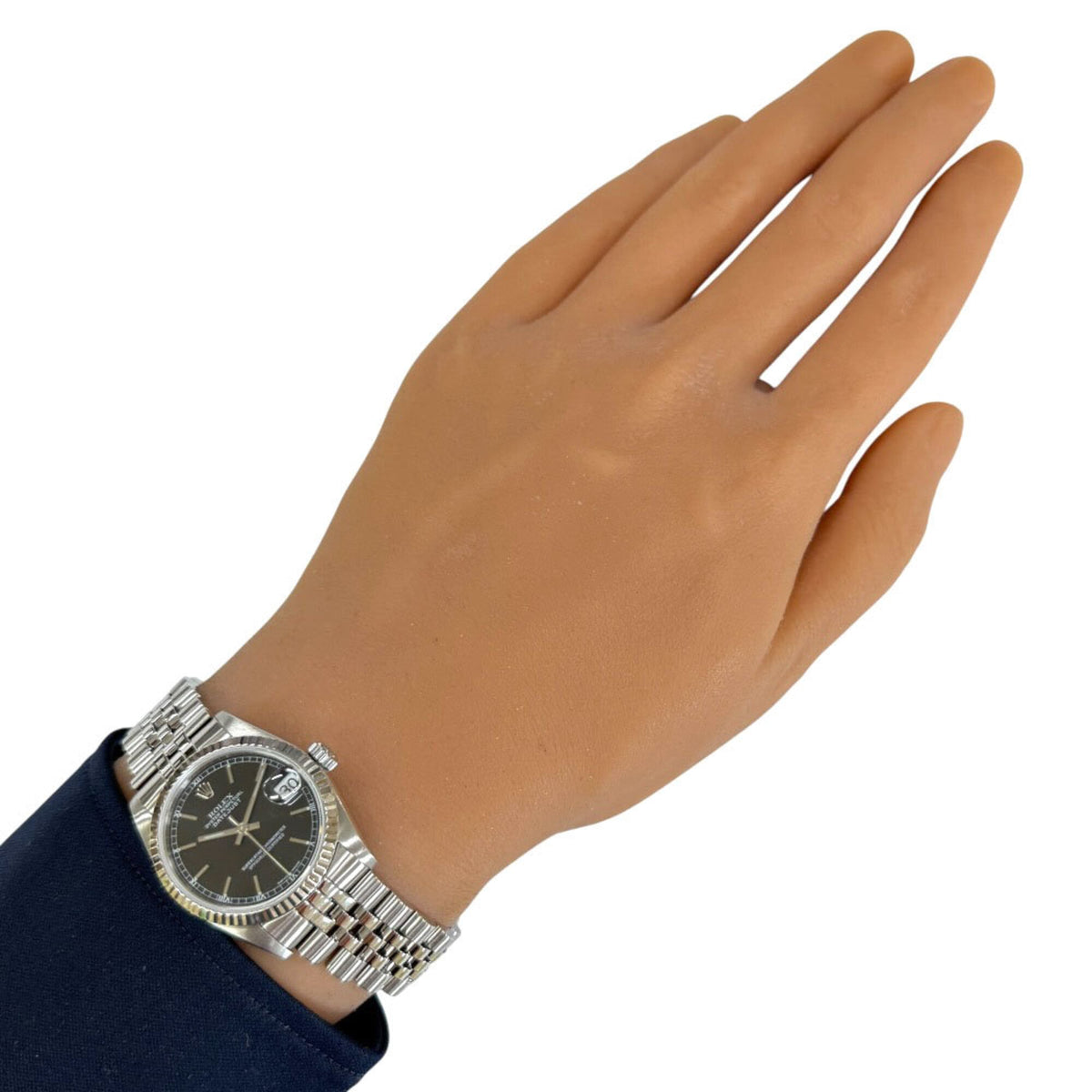 Rolex Datejust Oyster Perpetual 68274 Schwarz Zifferblatt 31 mm Uhr