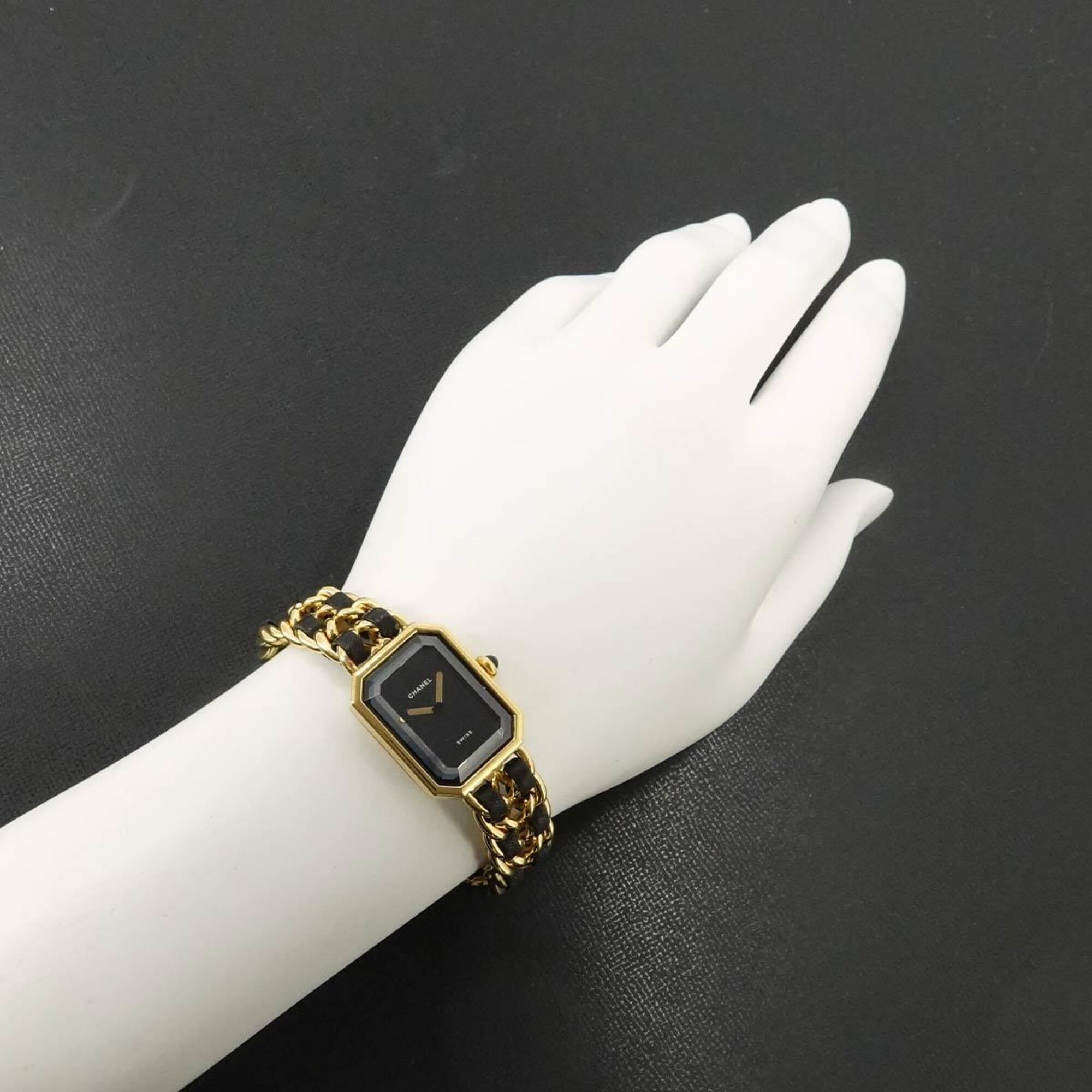 Chanel Premiere Large Size H0001 Black Dial 20mm Watch