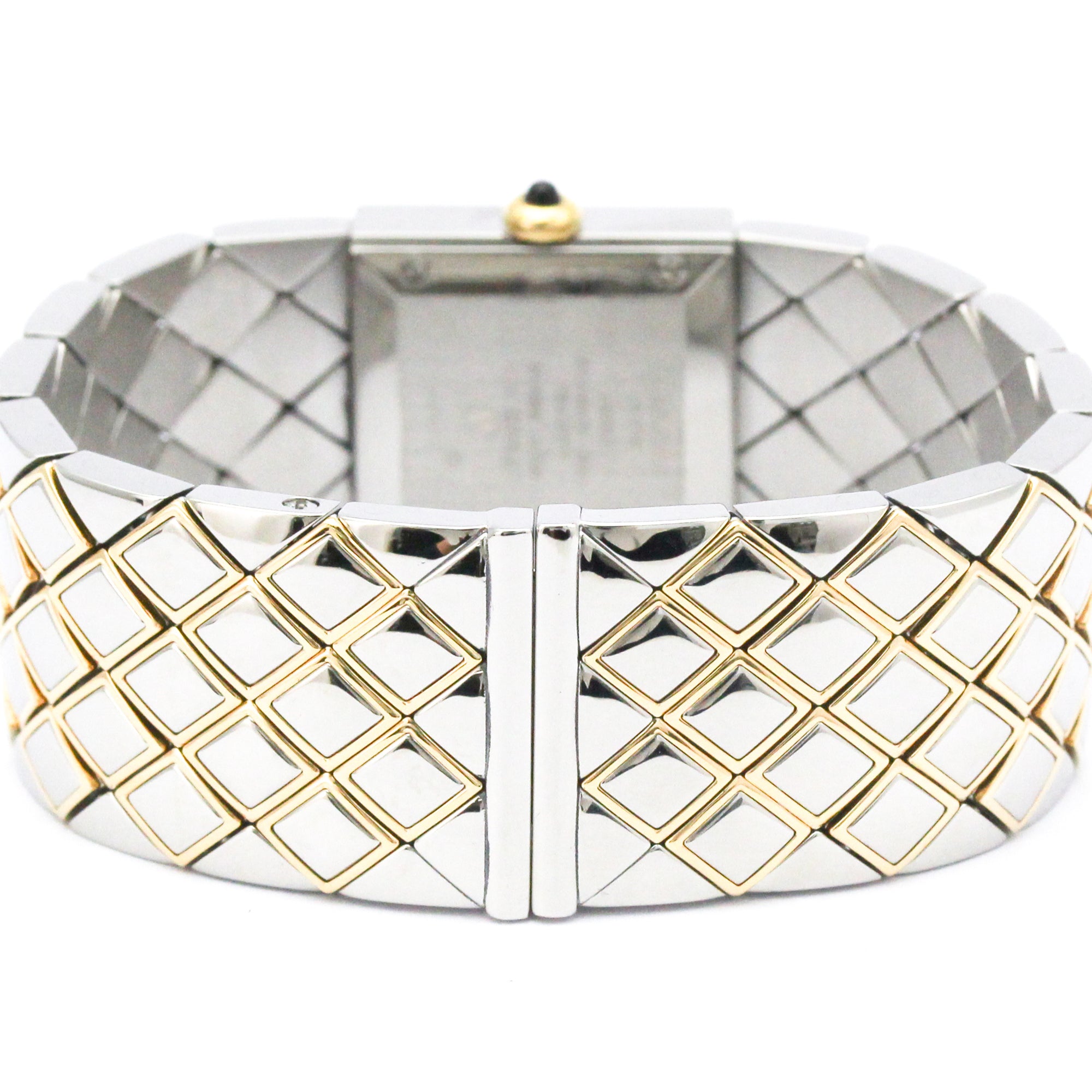 CHANEL Matelasse 18K Gold Steel Quartz Ladies Watch H0475
