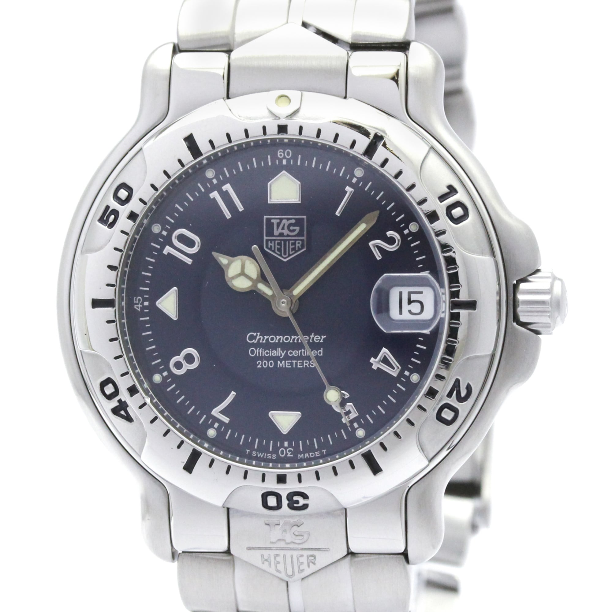 TAG HEUER 6000 Chronometer Steel Automatic Mens Watch WH5113