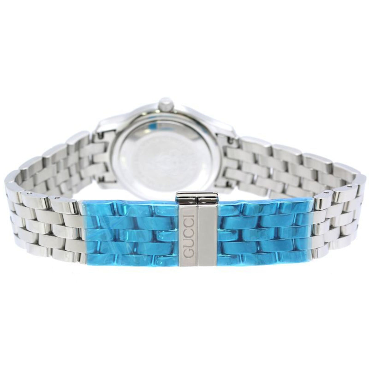 Gucci G-Class YA055506 5500L horloge met zilveren wijzerplaat, 27 mm