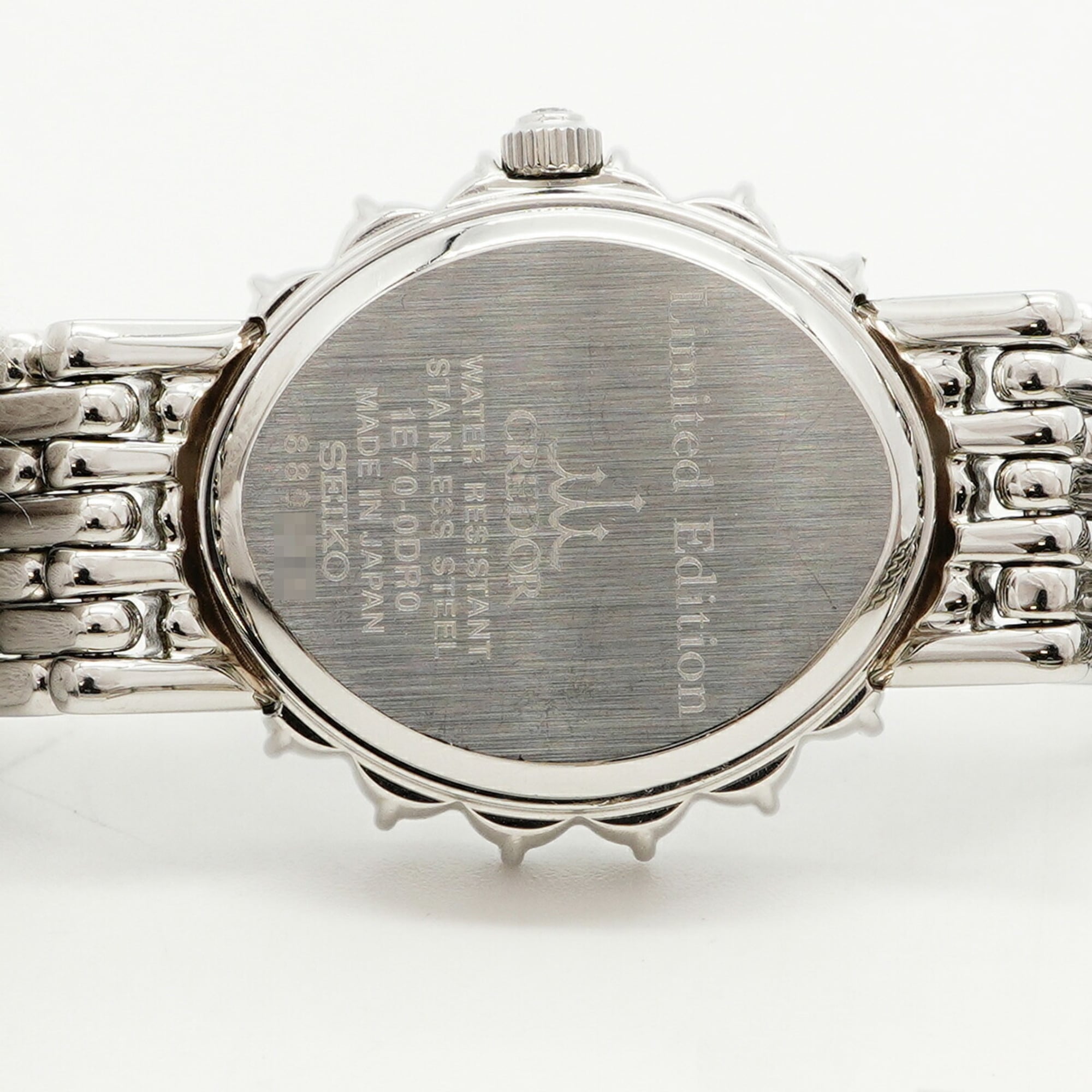 Seiko Credor GSTE819/1E70-0DR0 Black Dial 20mm Watch
