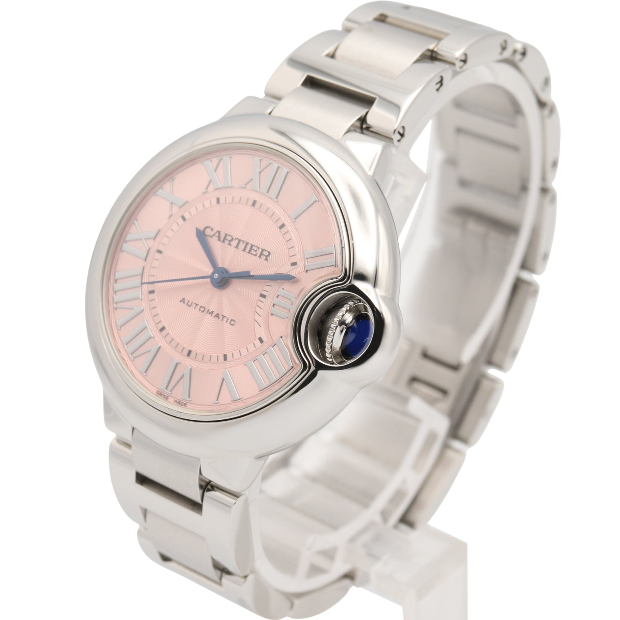 Cartier Ballon Bleu 33mm W6920100 Pink Dial 33mm Watch