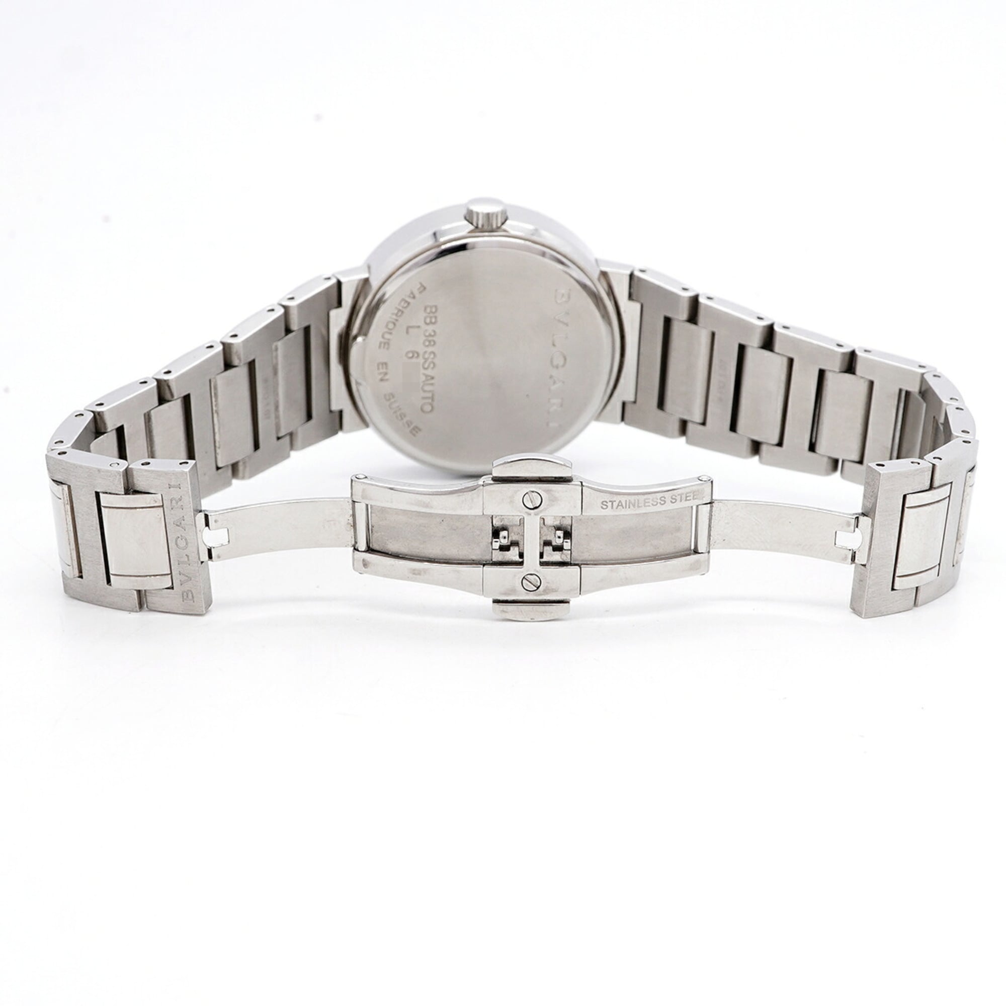 Bvlgari BB38SSAUTO Black Dial 38mm Watch