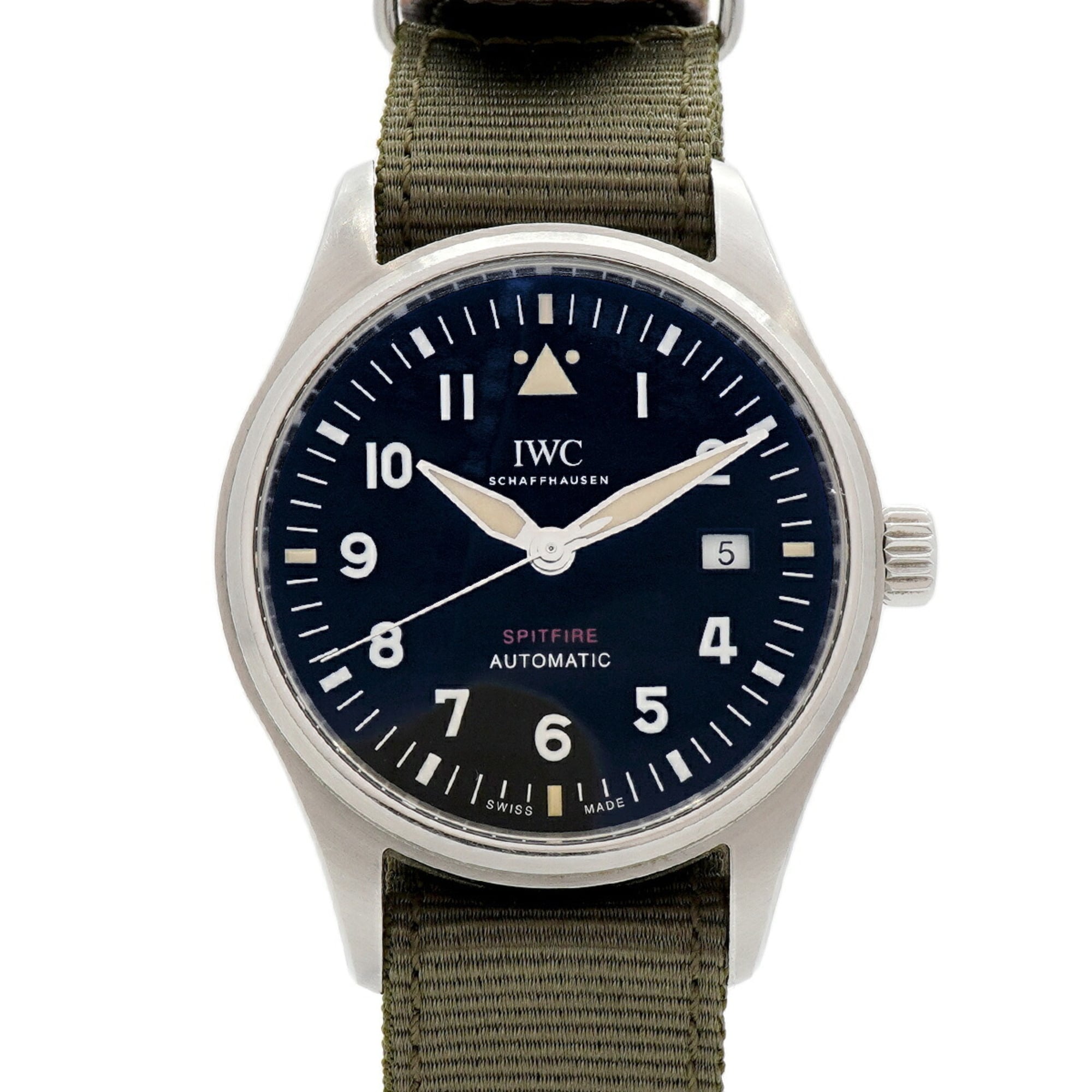 IWC Schaffhausen Spitfire IW326801 Black Dial 39mm Watch
