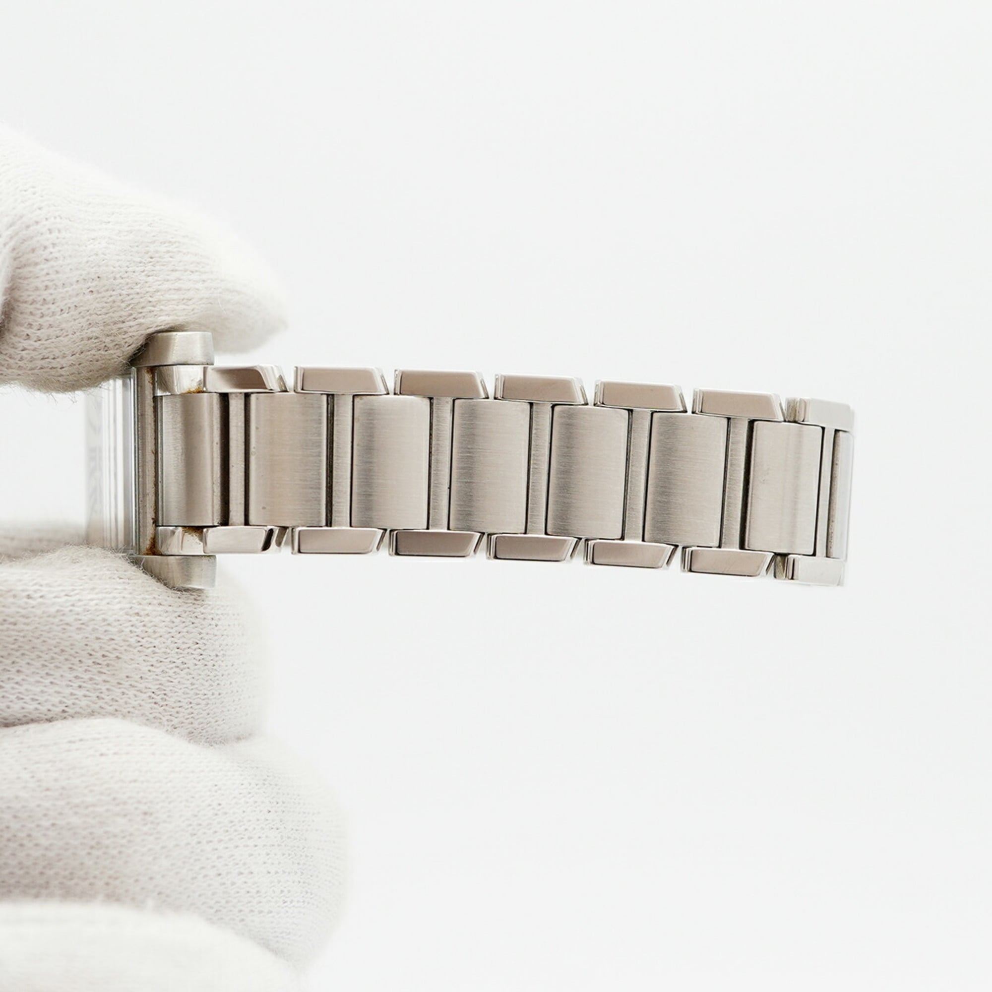 Cartier Tank Française SM W51008Q3 Damenuhr Elfenbein Zifferblatt