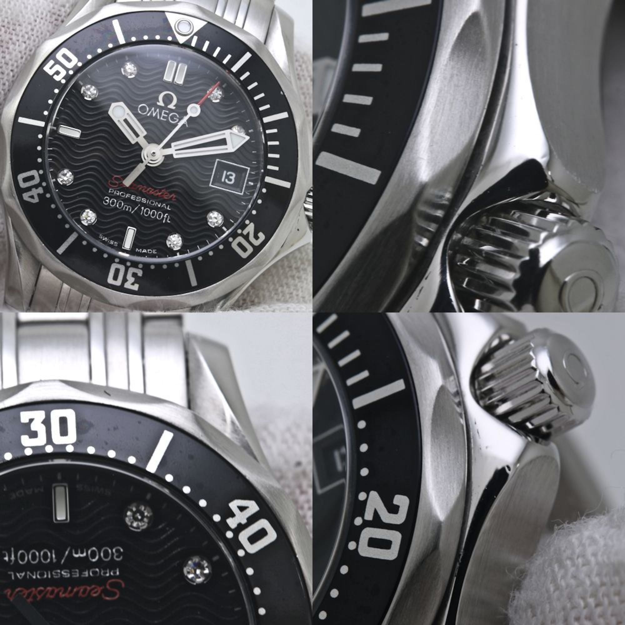 OMEGA Seamaster 300 m 8P Diamond 212.30.28.61.51.001 Damenuhr aus Edelstahl 40094