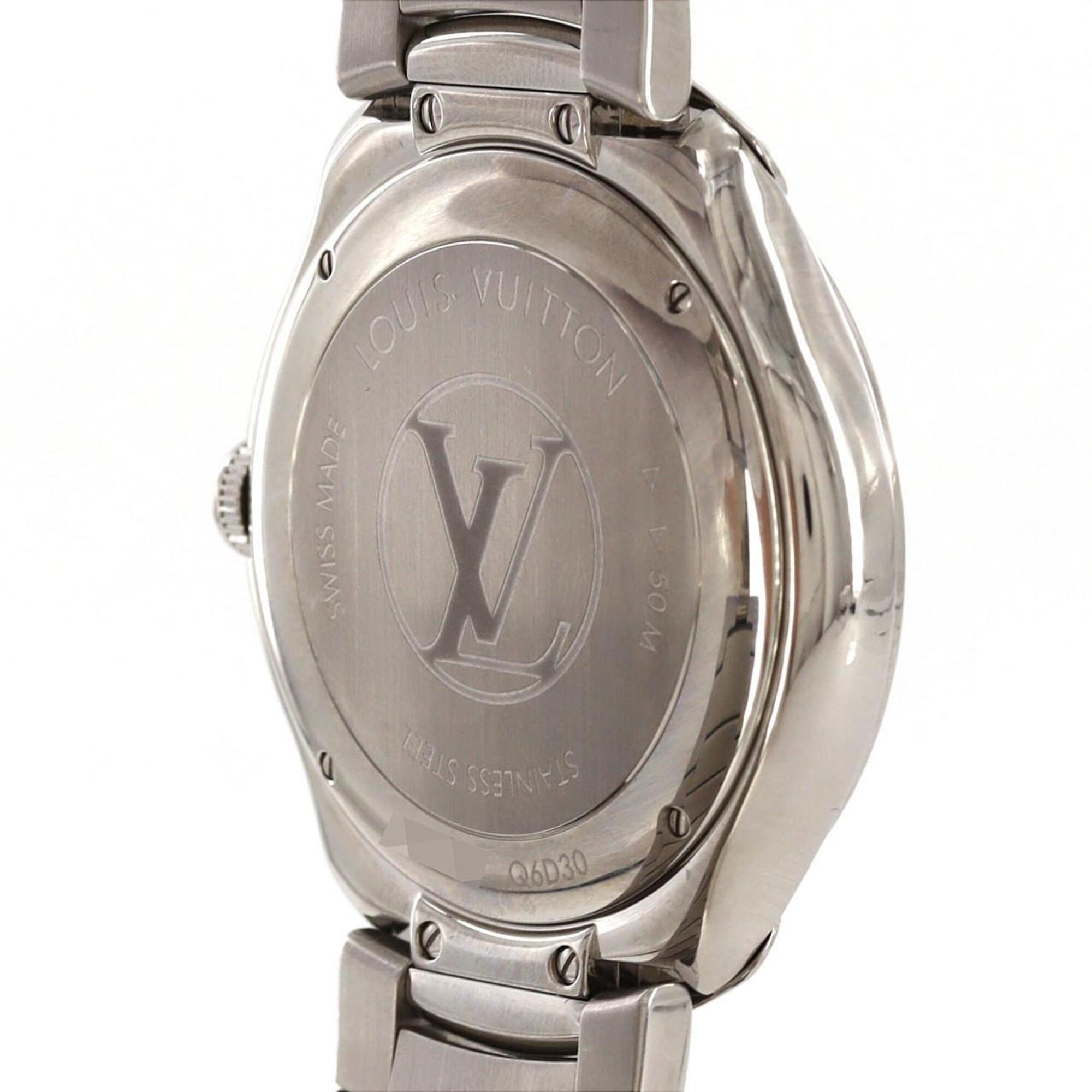Montre Automatique Louis Vuitton LV Fifty-Five Gmt Q6D30 en acier inoxydable