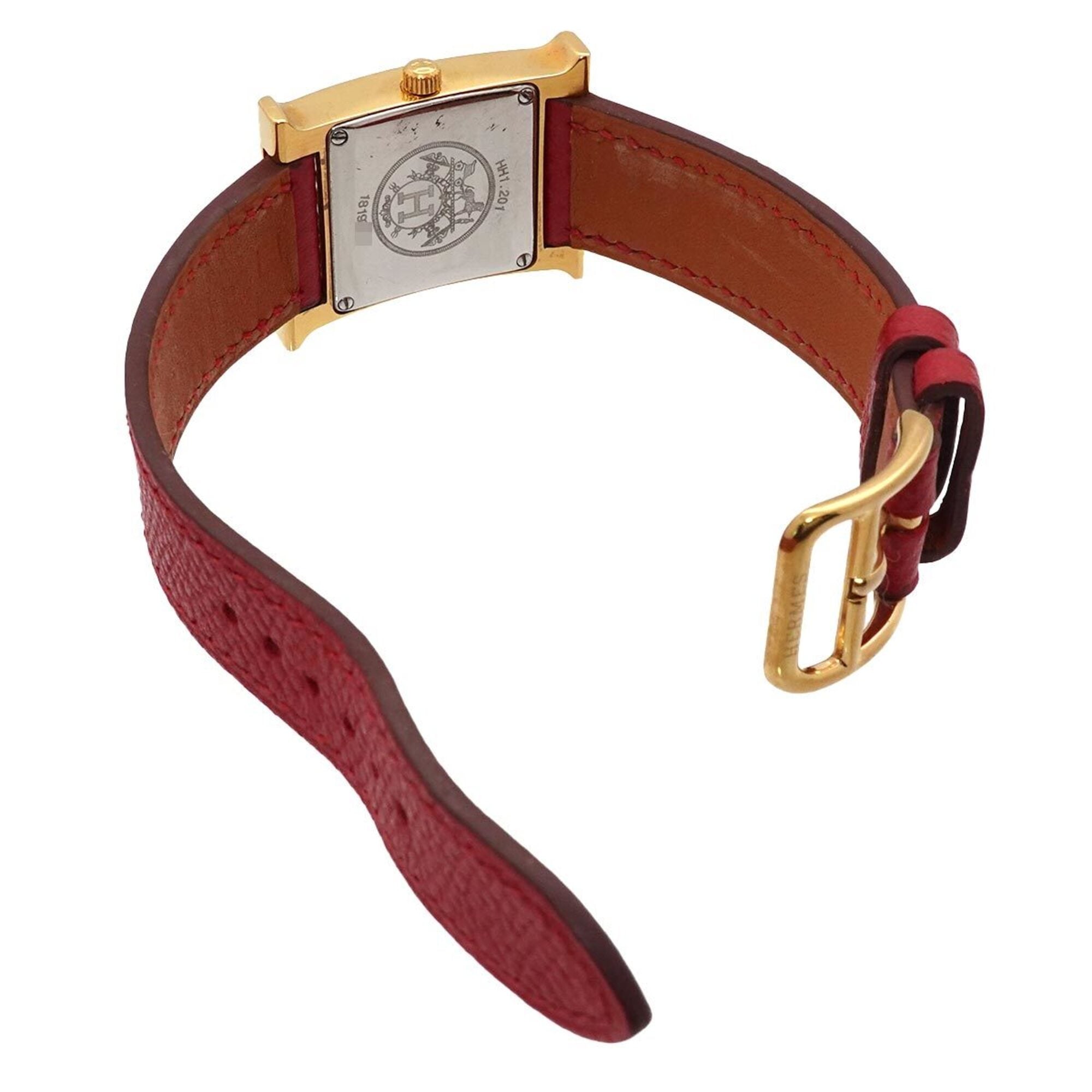 Hermes H- HH1 201 White Dial 21mm Watch