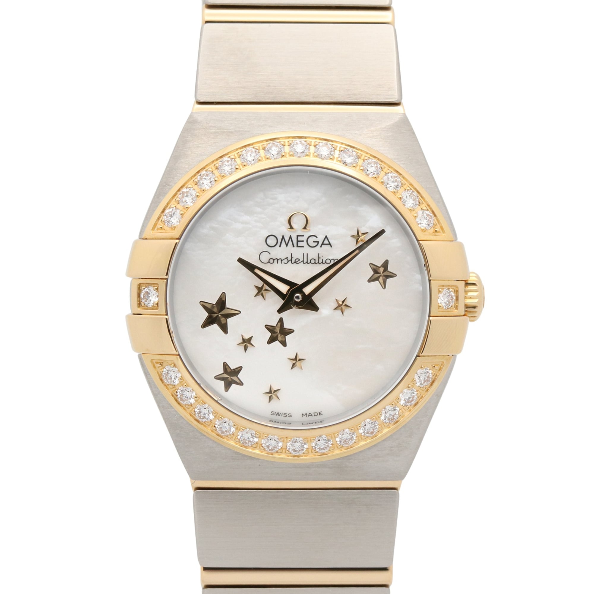 Omega Constellation Brushed 123.25.24.60.05.001 White Dial 24mm Watch