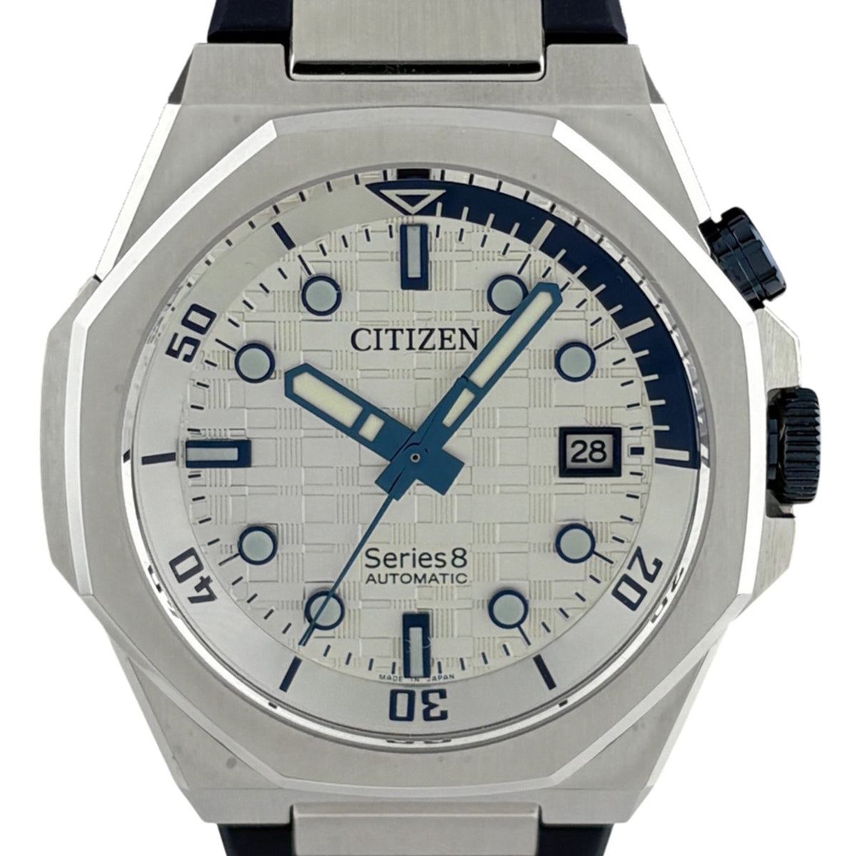 Citizen Series Eight 9051-009KM0D Silber Zifferblatt 41 mm Uhr