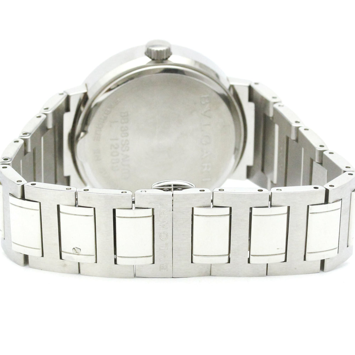 Bvlgari Bvlgari Bvlgari BB38SS AUTO Horloge met zilveren wijzerplaat, 38 mm