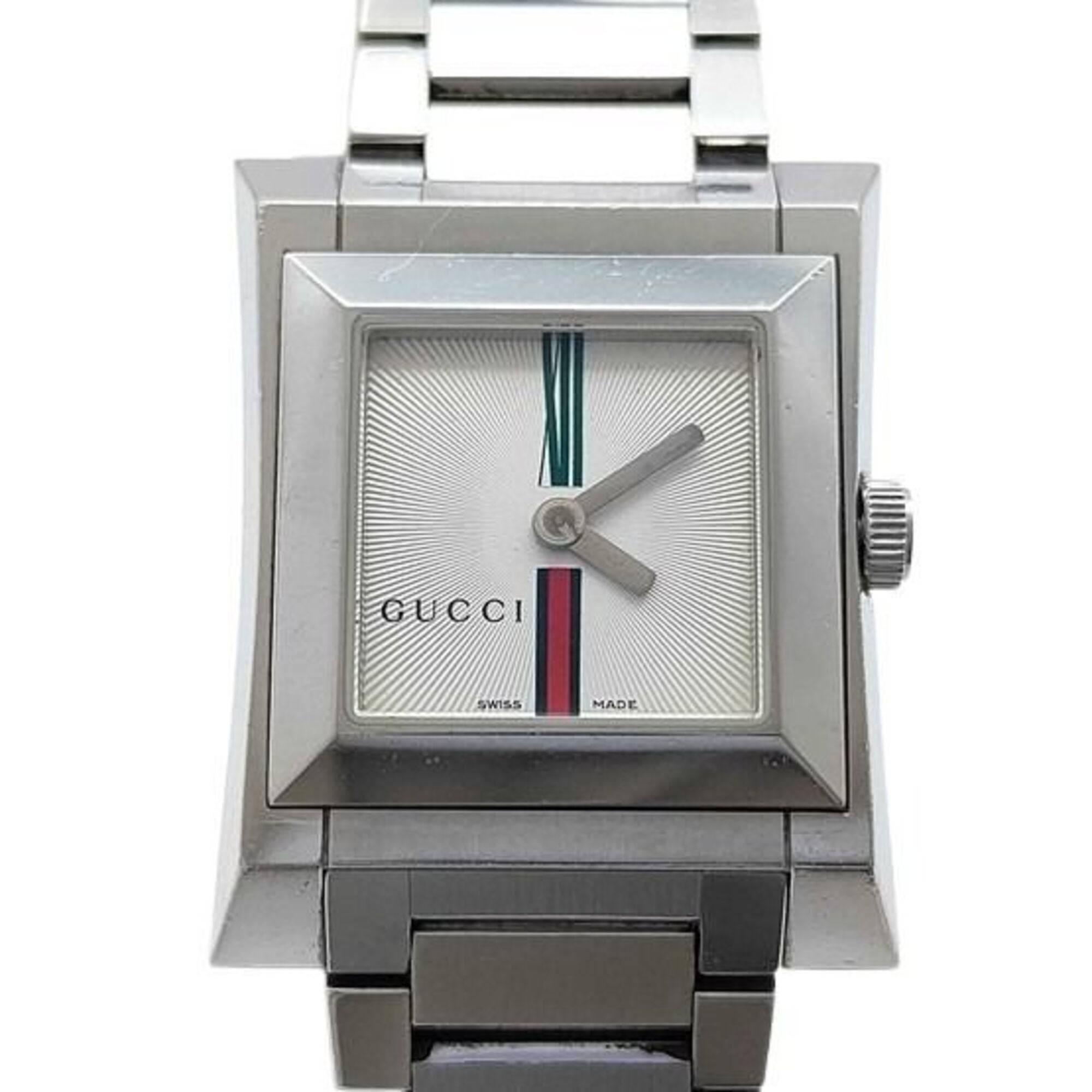 GUCCI Sherry Line 111L Silver Stainless Steel Women's Quartz Watch