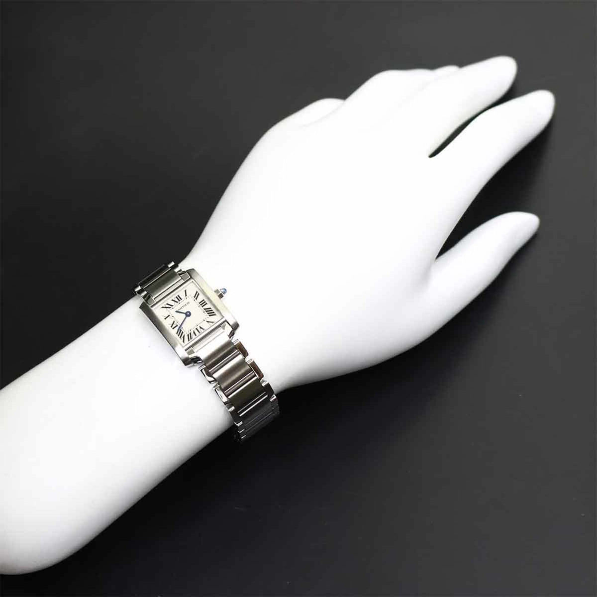 Cartier Tank Française SM W51008Q3 Ivory Dial 20mm Watch