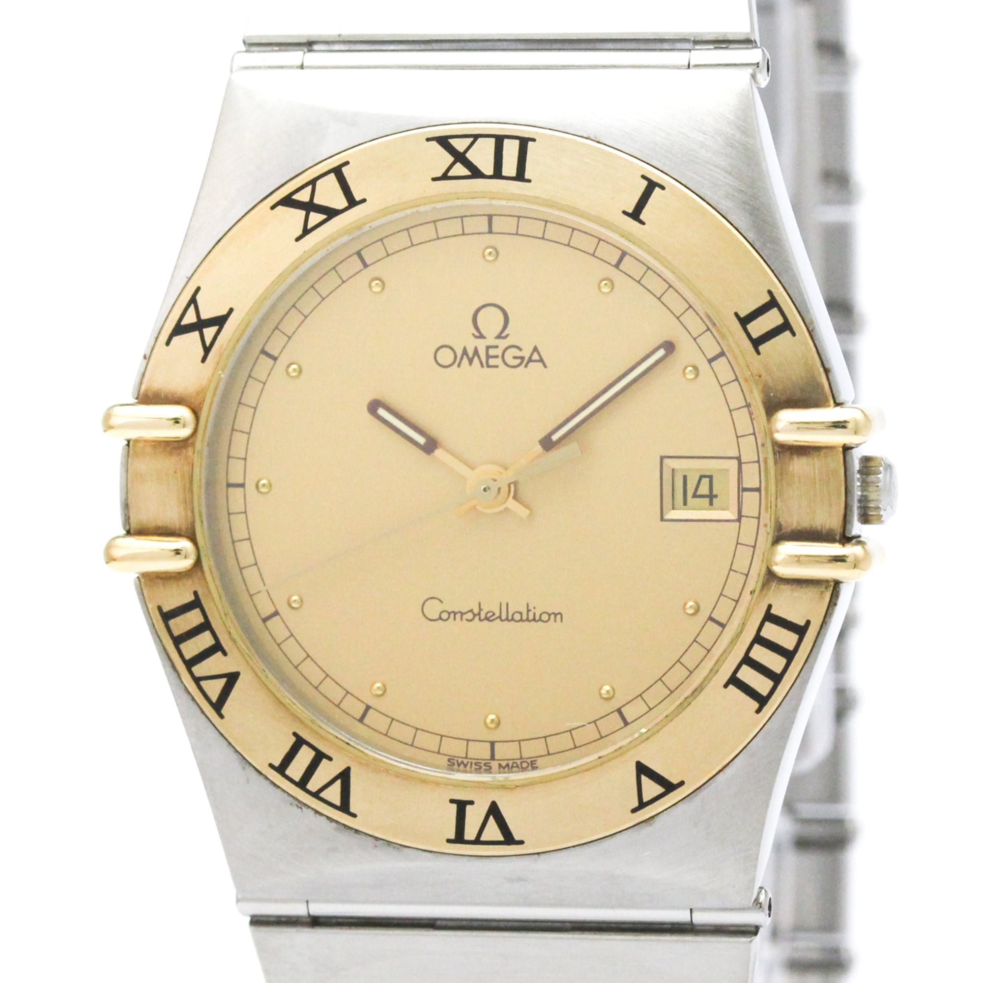 Montre Omega Constellation 3961070, cadran doré, 33 mm