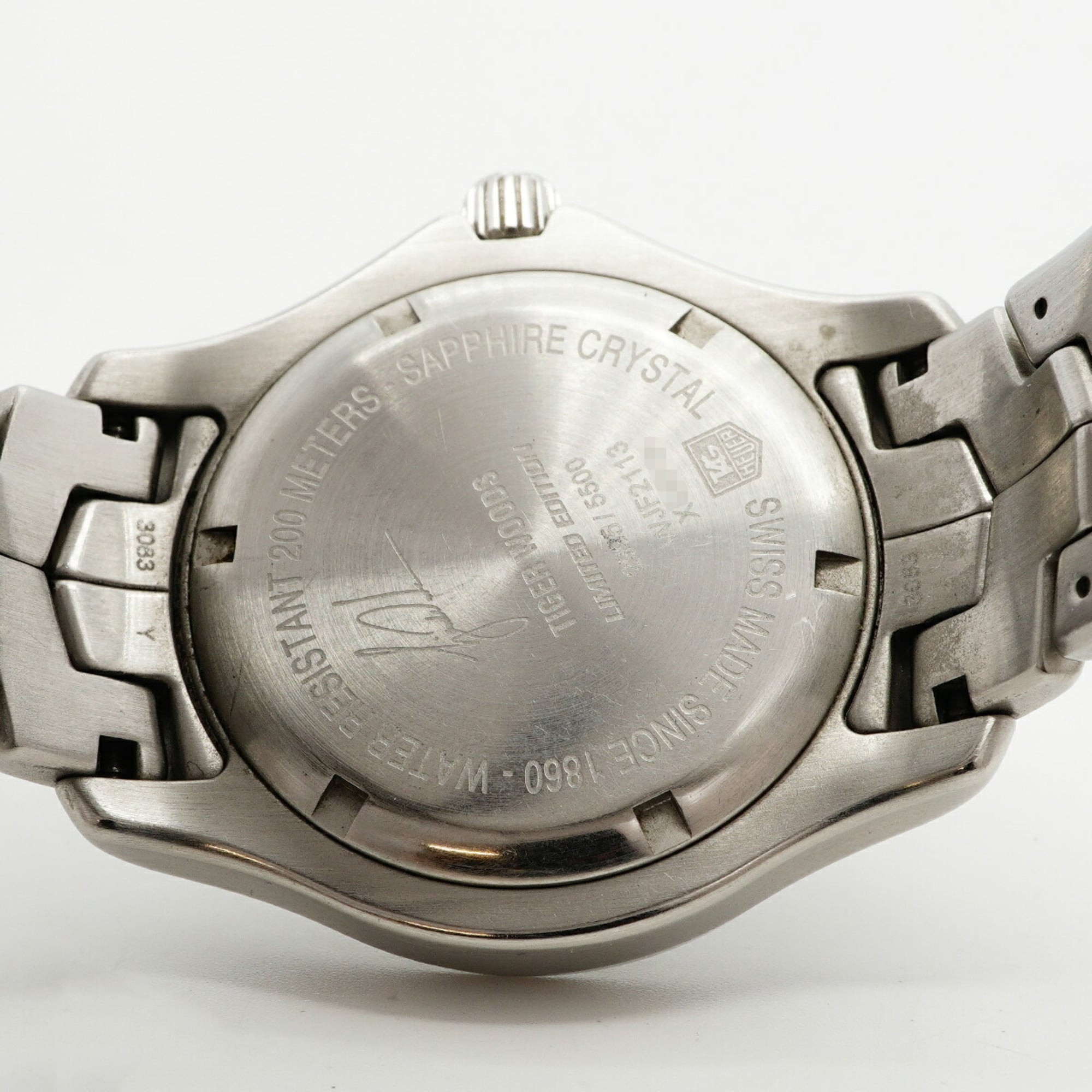 TAG Heuer Link Tiger Woods Limitierte Auflage (5.500 Exemplare) WJF2113 Herrenuhr grauem Zifferblatt
