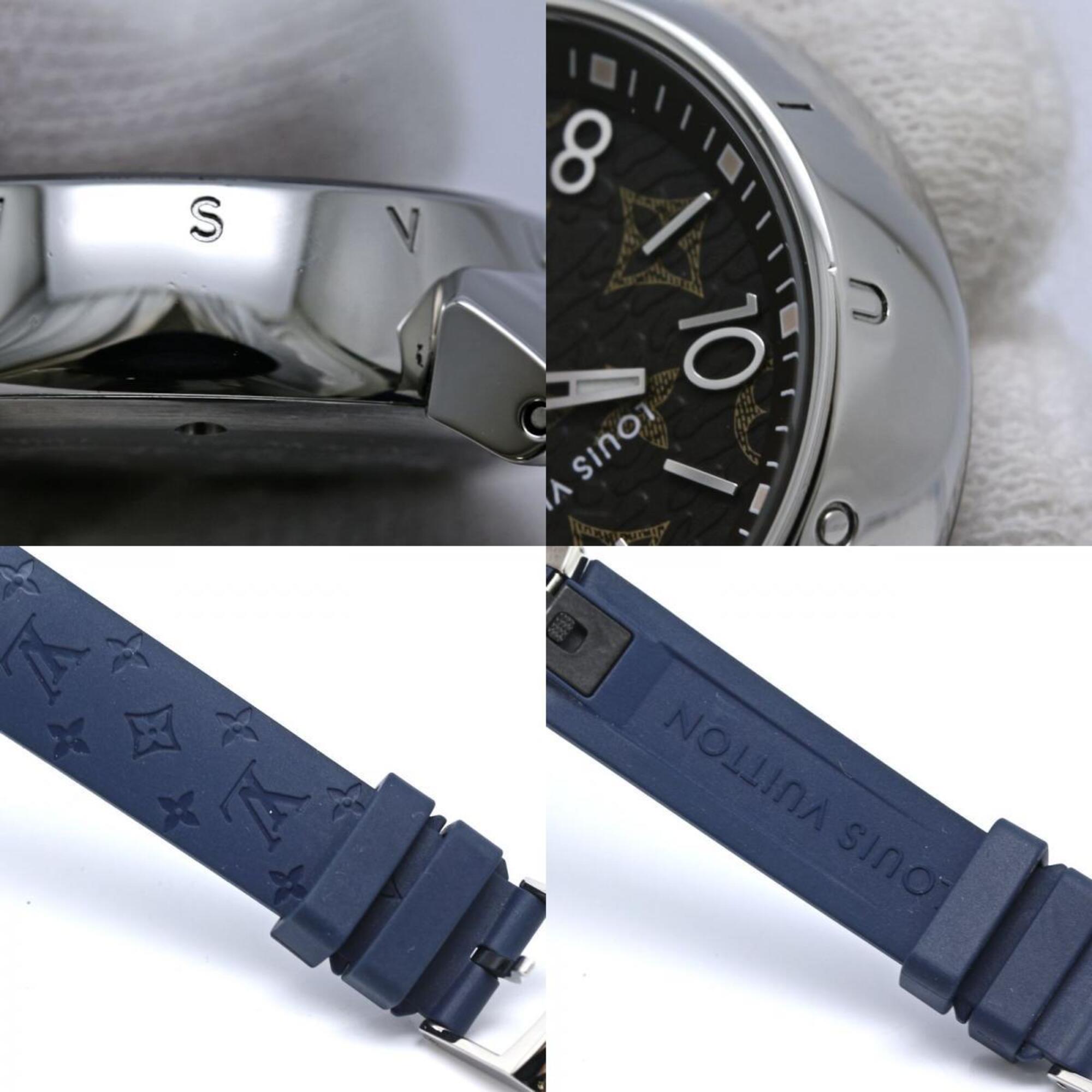 Louis Vuitton Tambour QA070Z Black Dial 27mm Watch