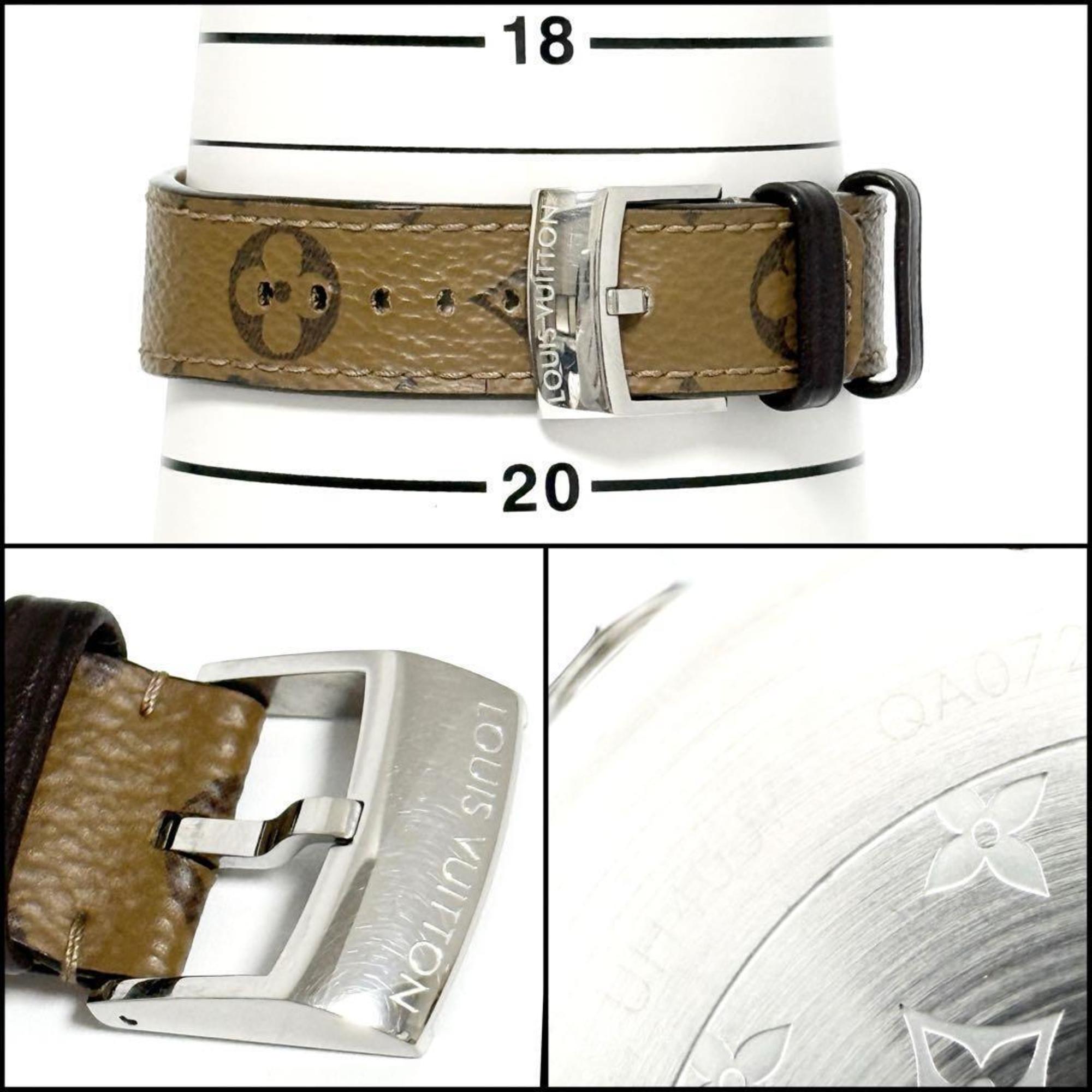 Louis Vuitton Tambour Monogram-horloge voor heren, 39 mm
