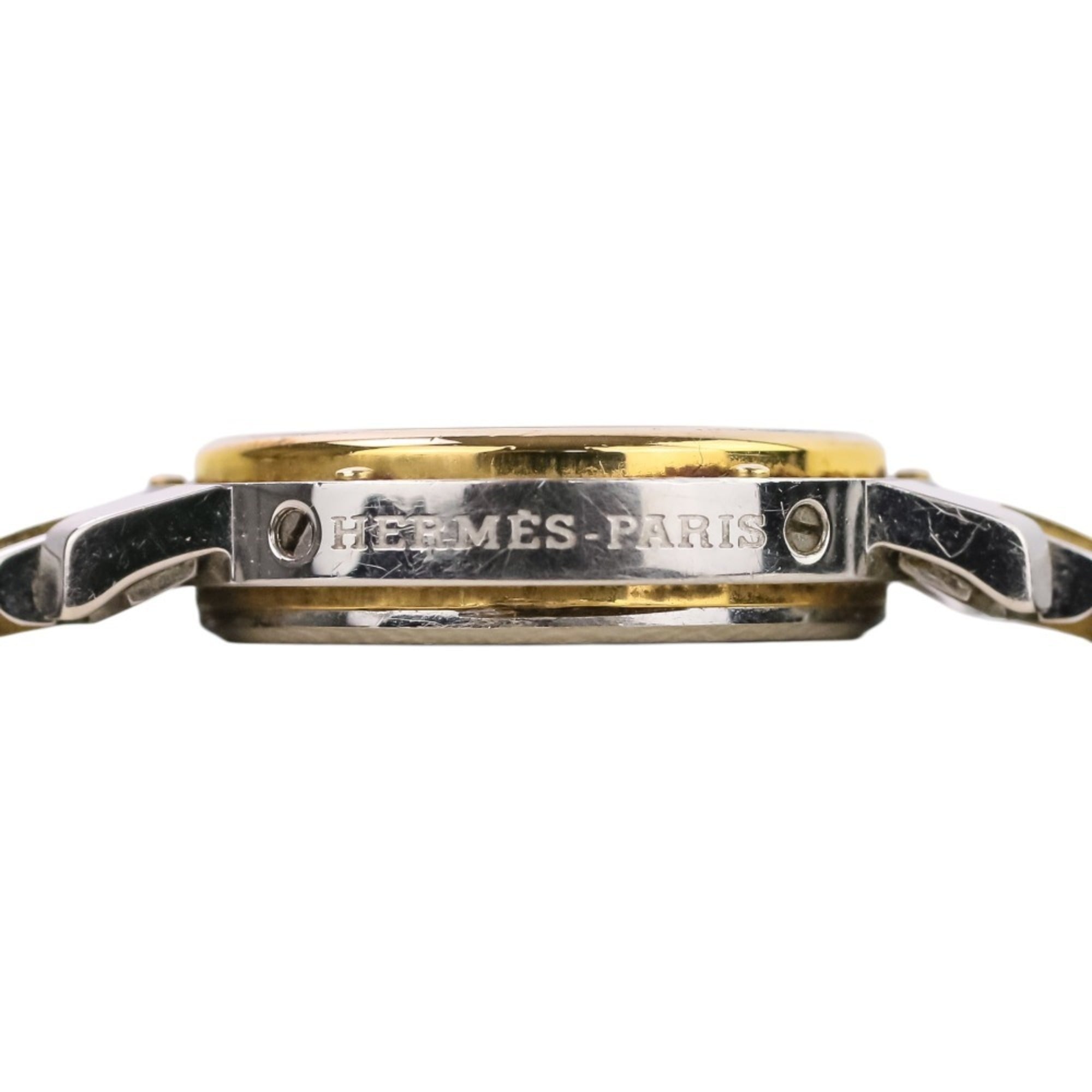 Montre Quartz pour femme Hermes Clipper Combination CL3.240, cadran Blanc avec des touches argentées et dorées