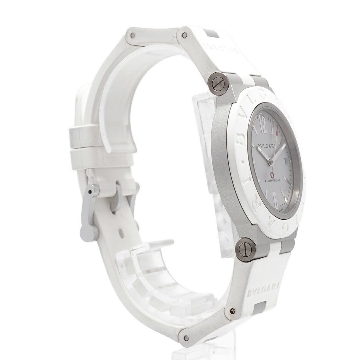 Bvlgari Aluminium BB40AT met zilveren wijzerplaat 40mm Horloge