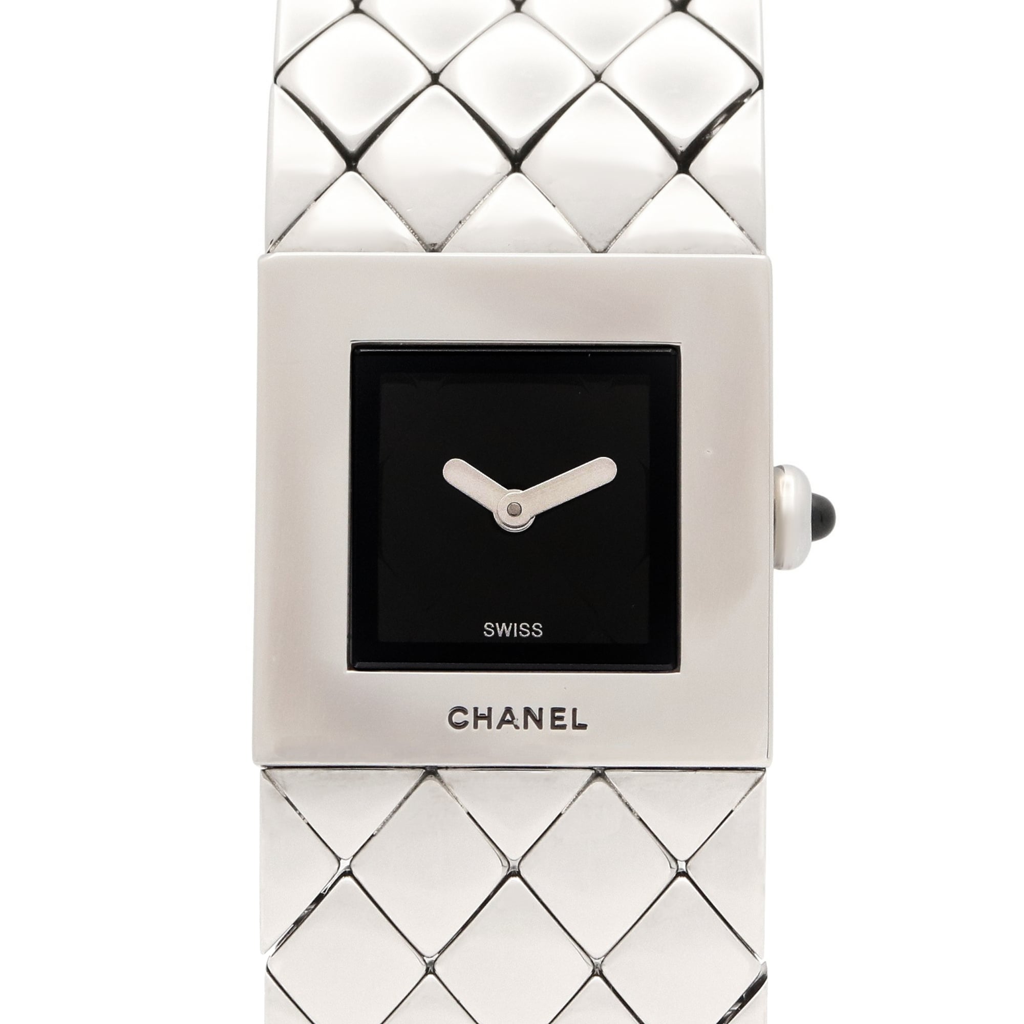 Chanel Matelasse H0009 Black Dial Stainless steel 19mm Watch