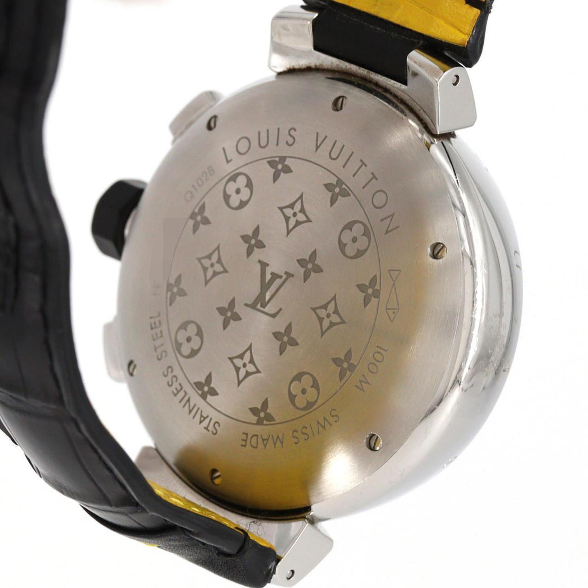 Louis Vuitton Tambour Q102B Black Dial Stainless steel 44mm Watch