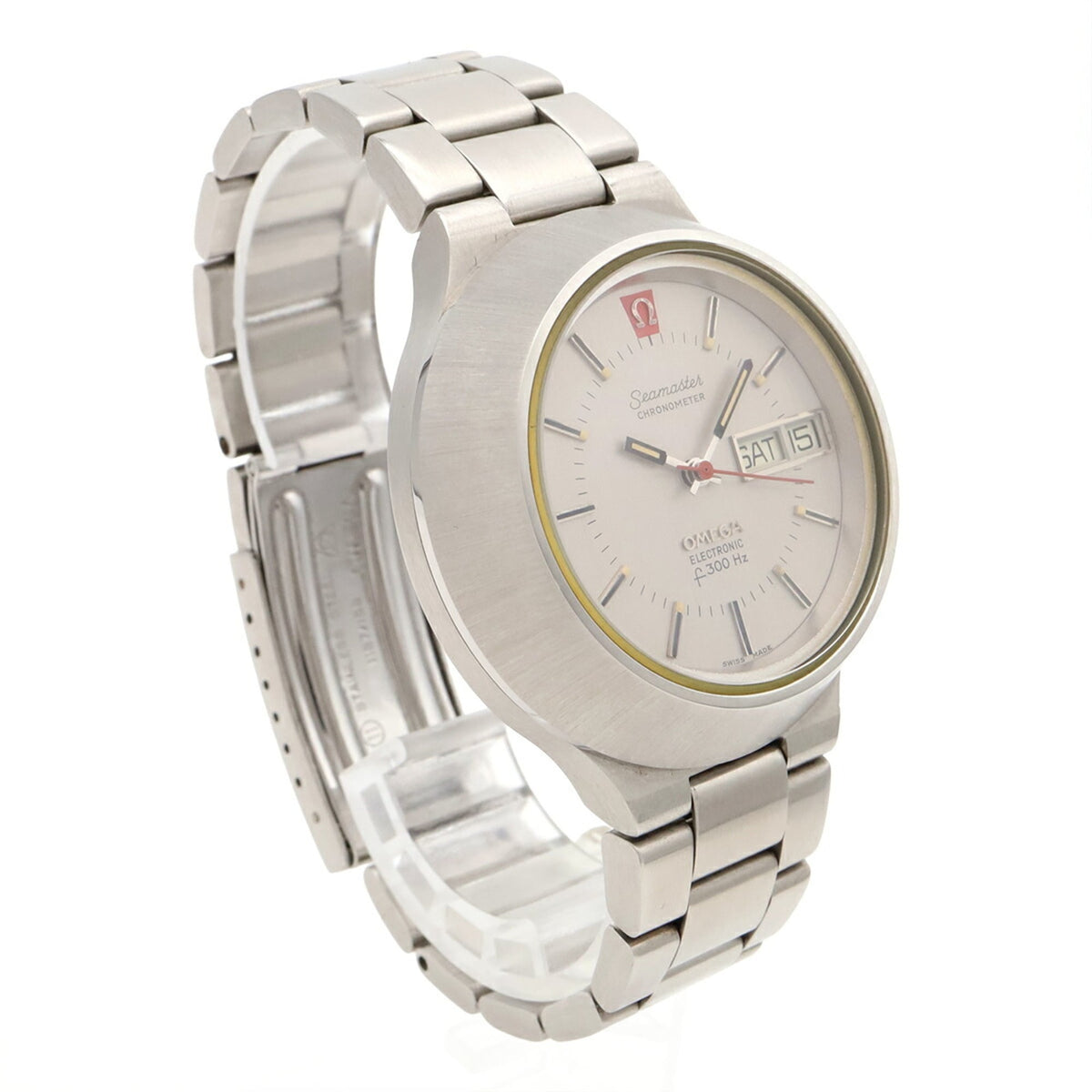 Omega Seamaster Electronic Day-Date ST398.0811 Silver Dial 41mm Watch