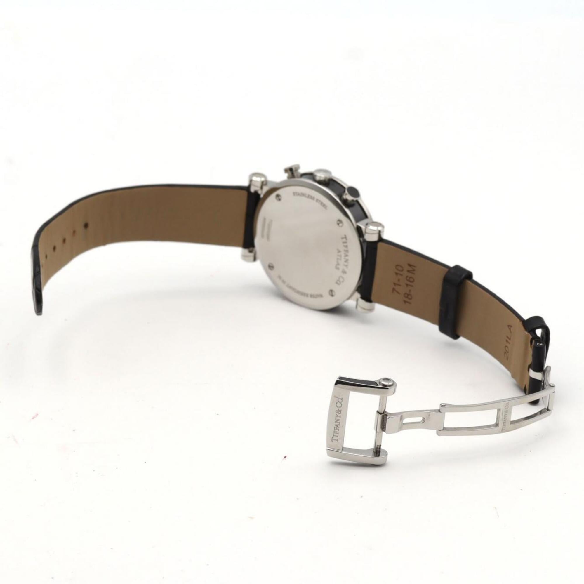 Tiffany & Co. Atlas Chronograph Z1301.32.11A10A71A Black Dial 36mm Watch