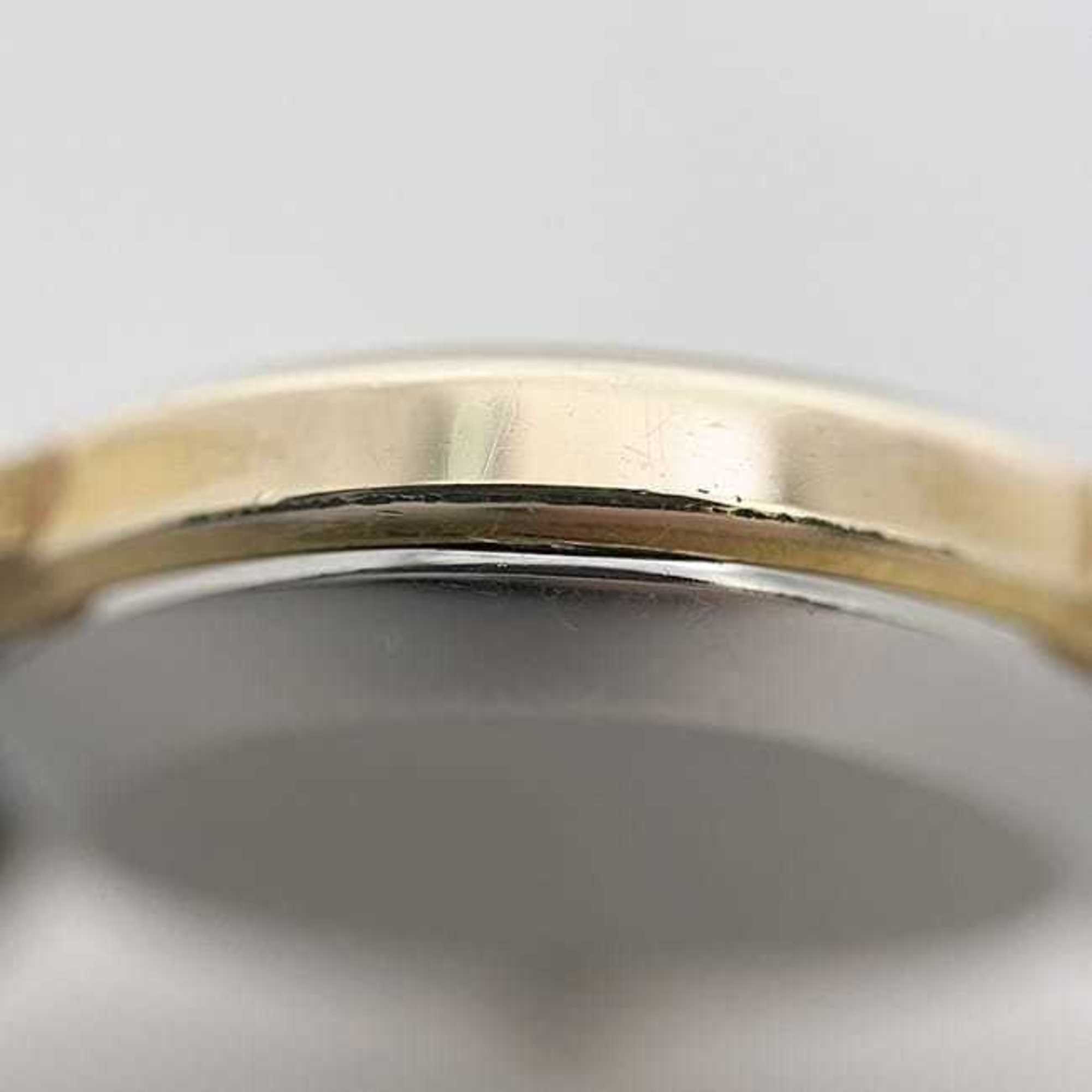 Omega De Ville Damenuhr f-25030, GoldSchwarz Edelstahl, LederarmbandHandaufzug OMEGA-Zifferblatt, analog, Edelstahl