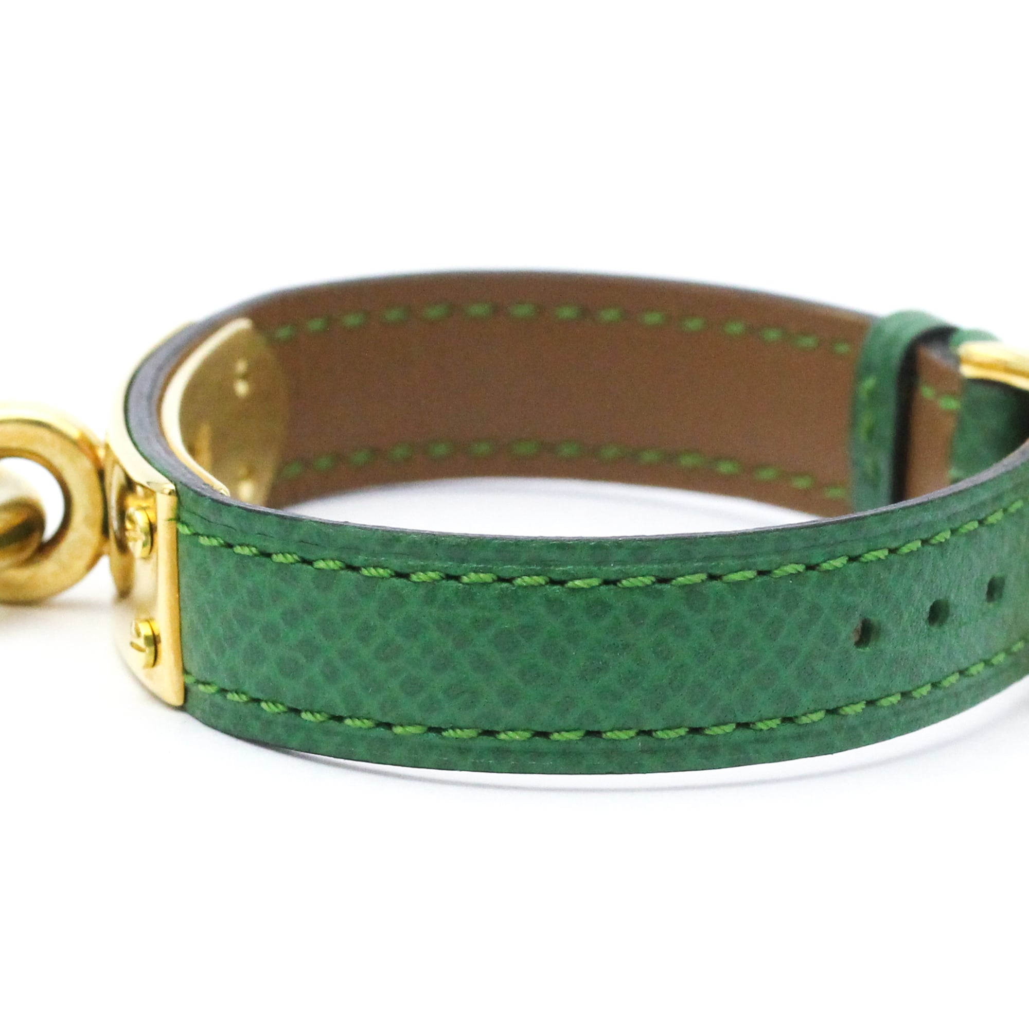 HERMES Kelly Watch Gold Plated Leather Quartz Ladies Watch