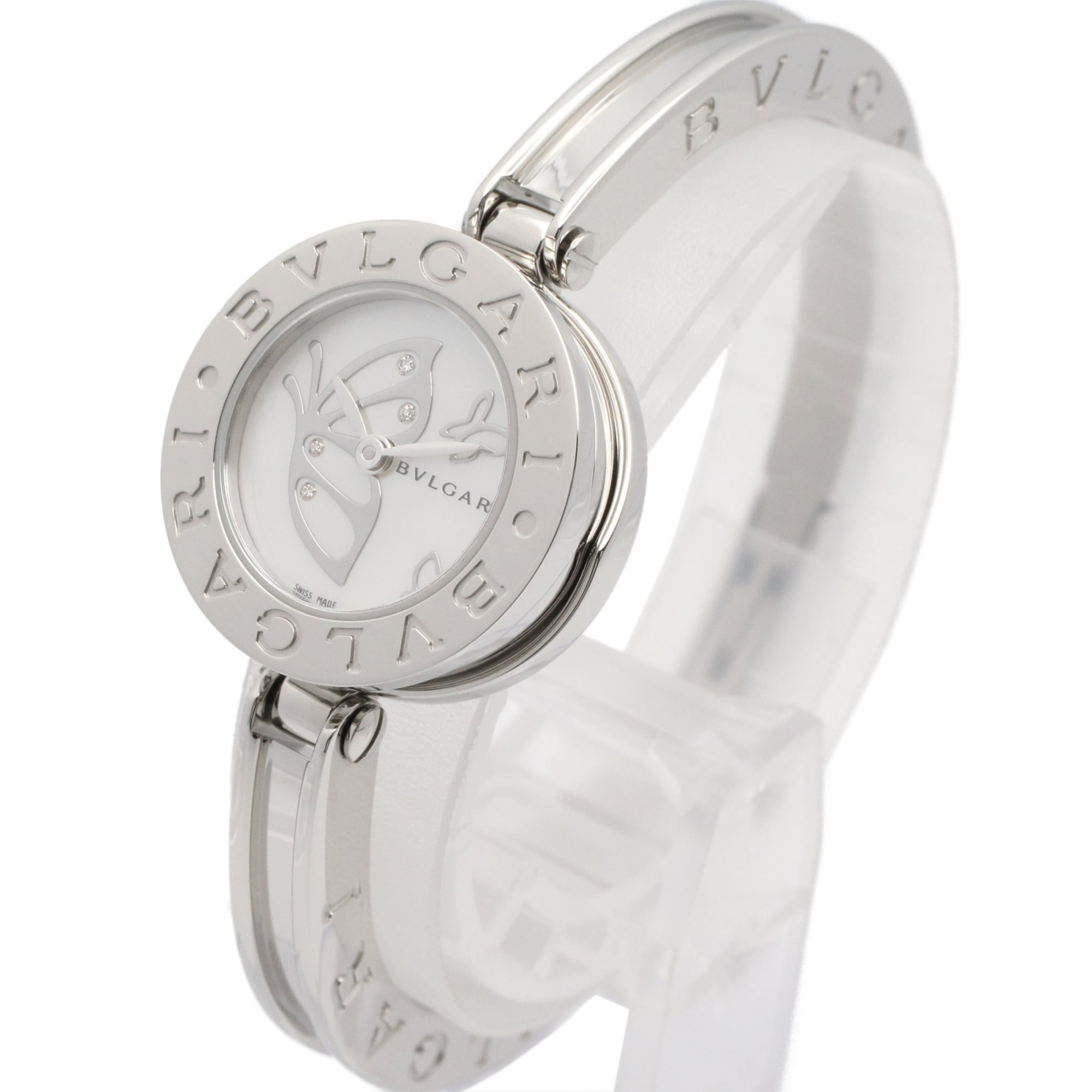 Bulgari BVLGARI B-zero1 Butterfly Stainless Steel Diamond Wo White/White Shell BZ22S
