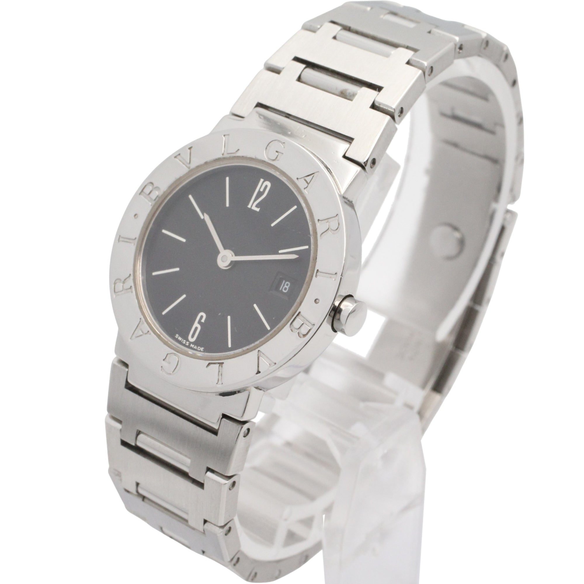 Bulgari BVLGARI Stainless Steel Ladies Black BB26SSD
