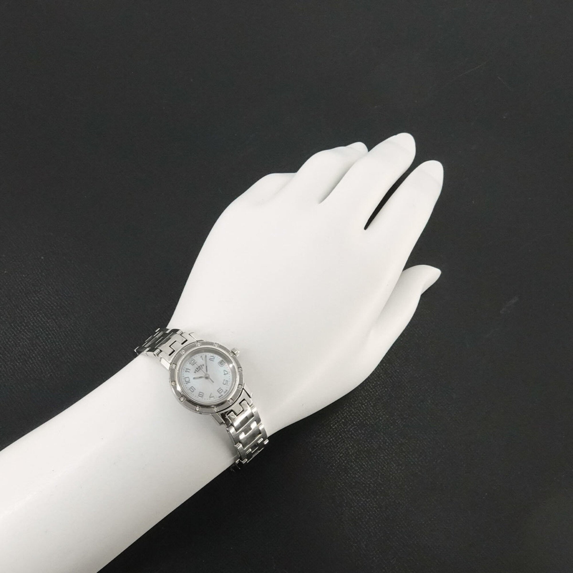 Hermes Clipper CL4 230 White Dial 24mm Watch