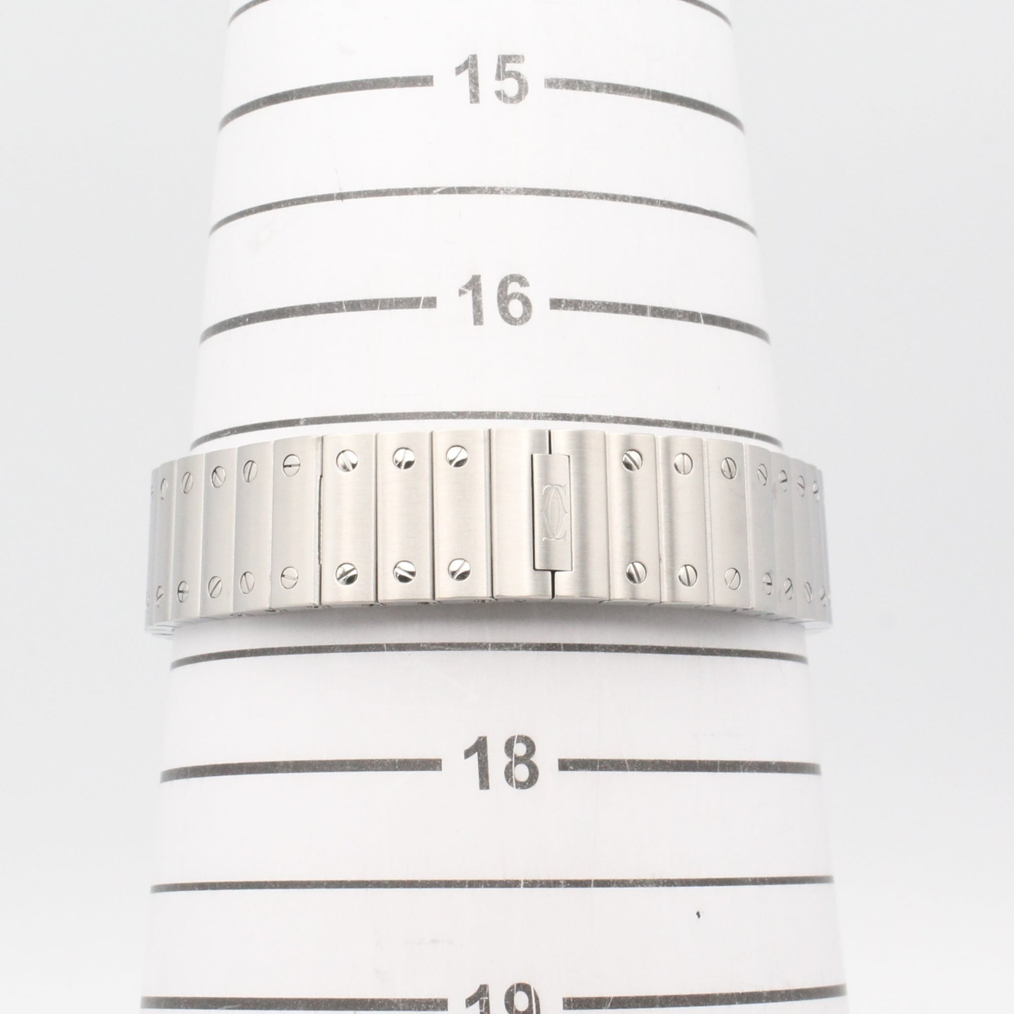Cartier Santos WSSA0082 Silver Dial Stainless steel 27mm Watch