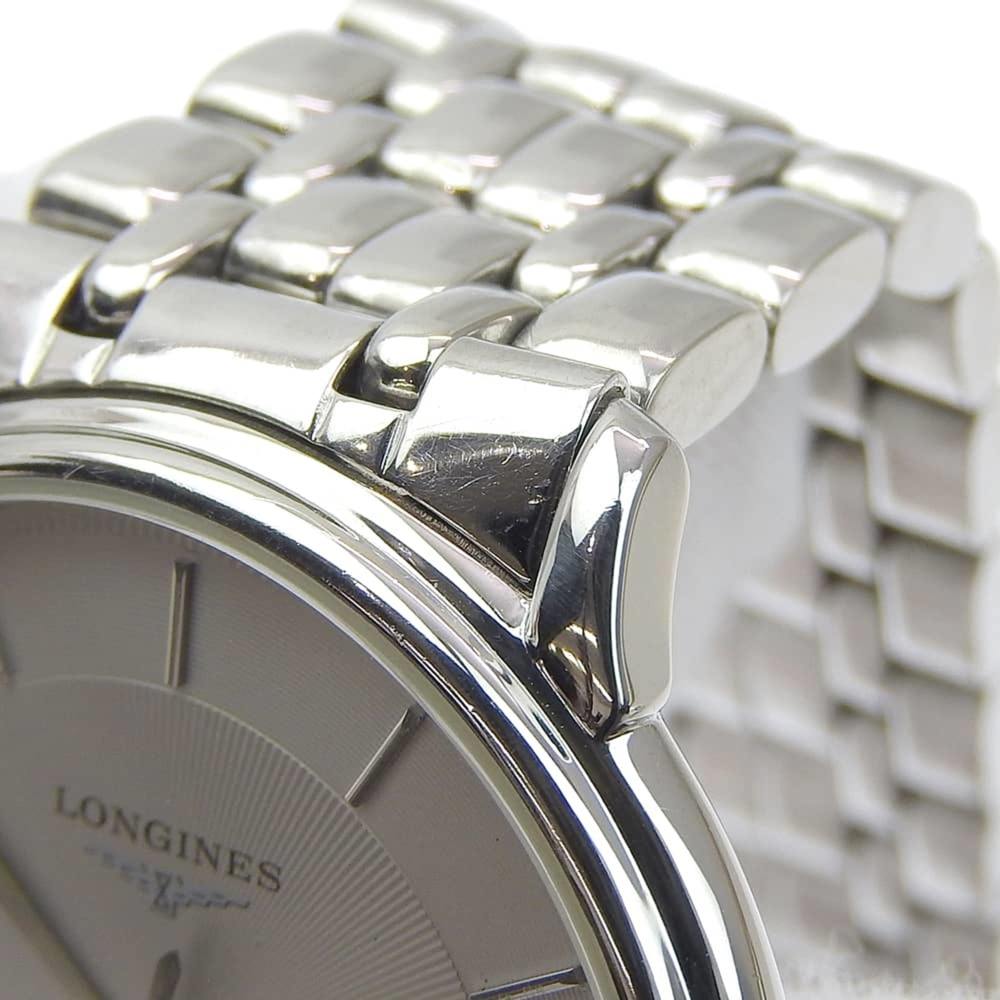 Longines Grand Classic L4.677.4 roestvrijstalen quartz-horloge met analoge wijzerplaat en grijze wijzerplaat – dames