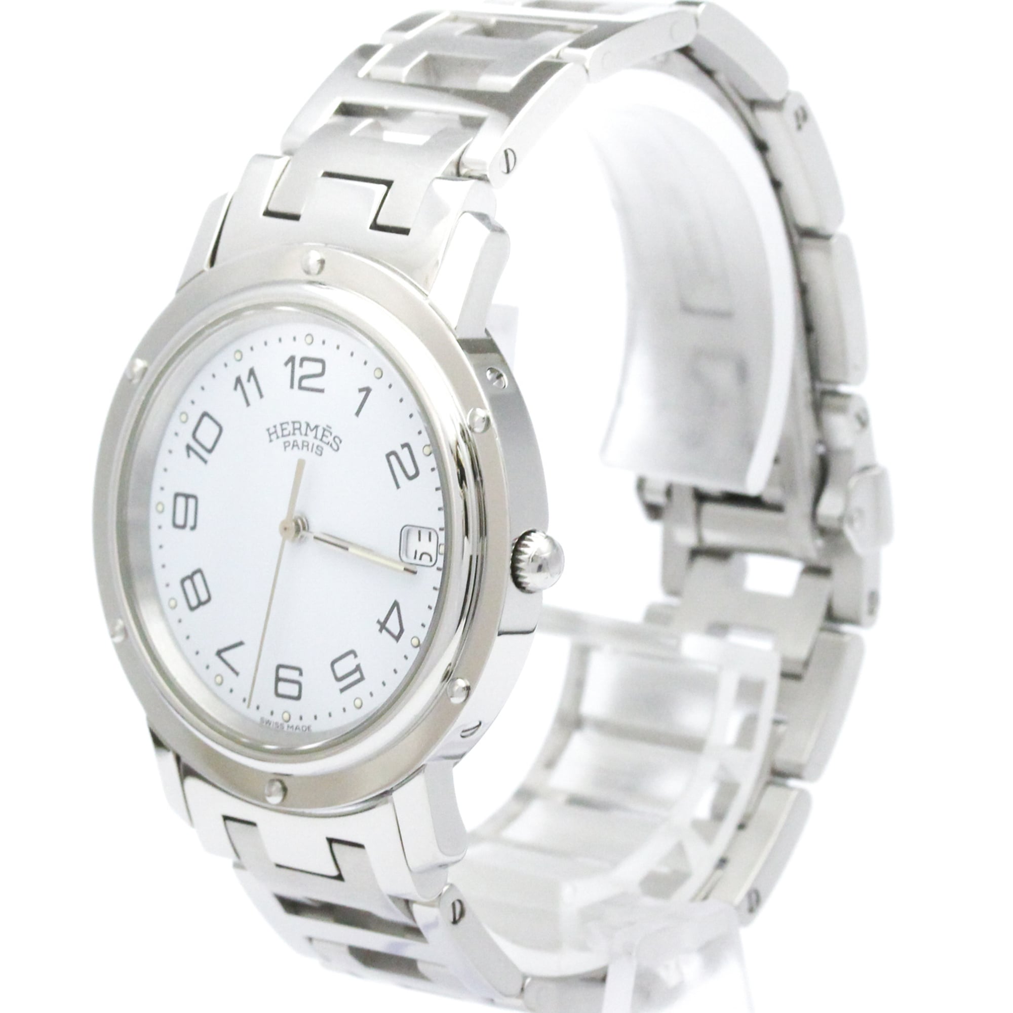 Montre Hermes Clipper CL6.710 Blanc avec cadran de 36 mm
