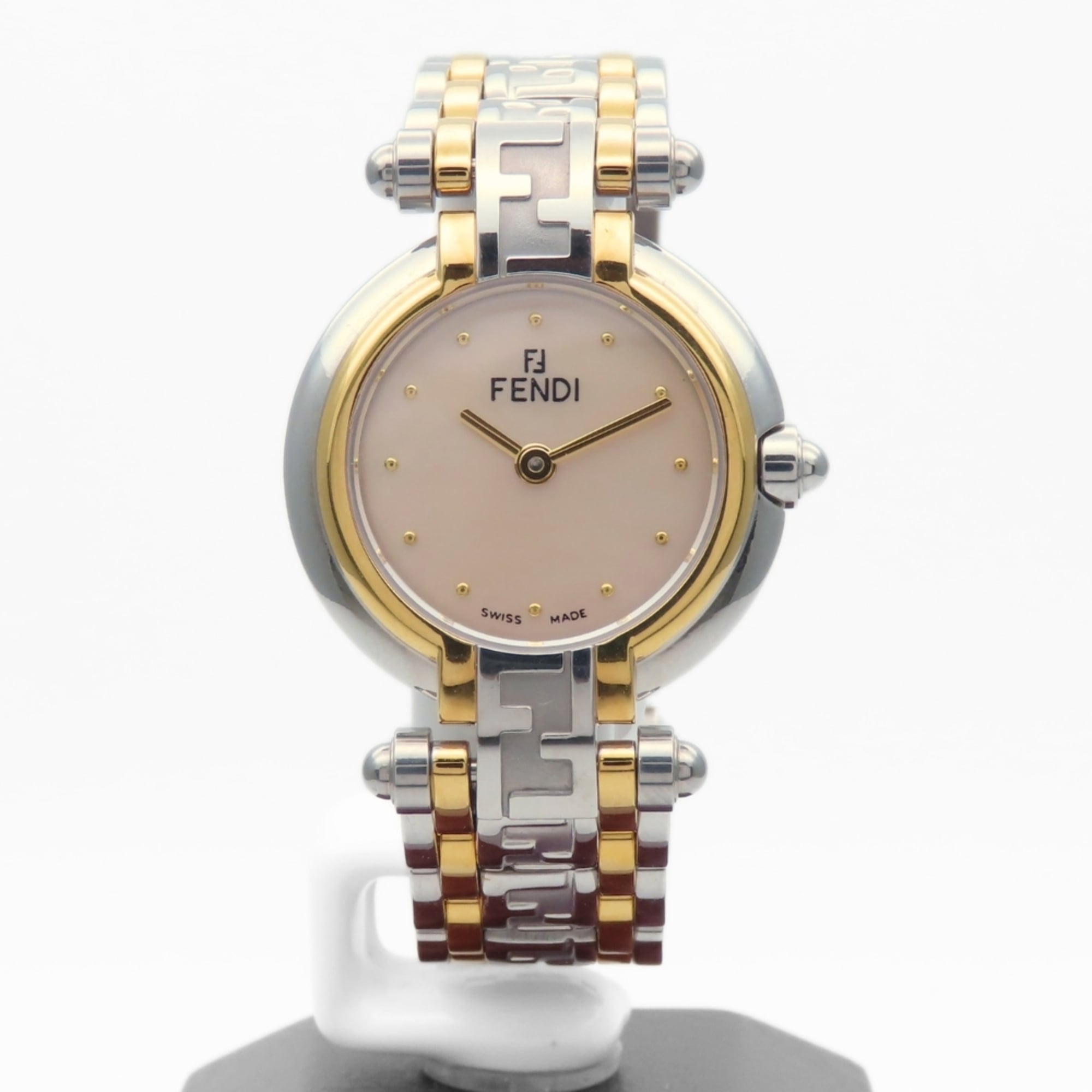 Montre Fendi Orologi 760L Blanc à cadran en coquillage, 25 mm
