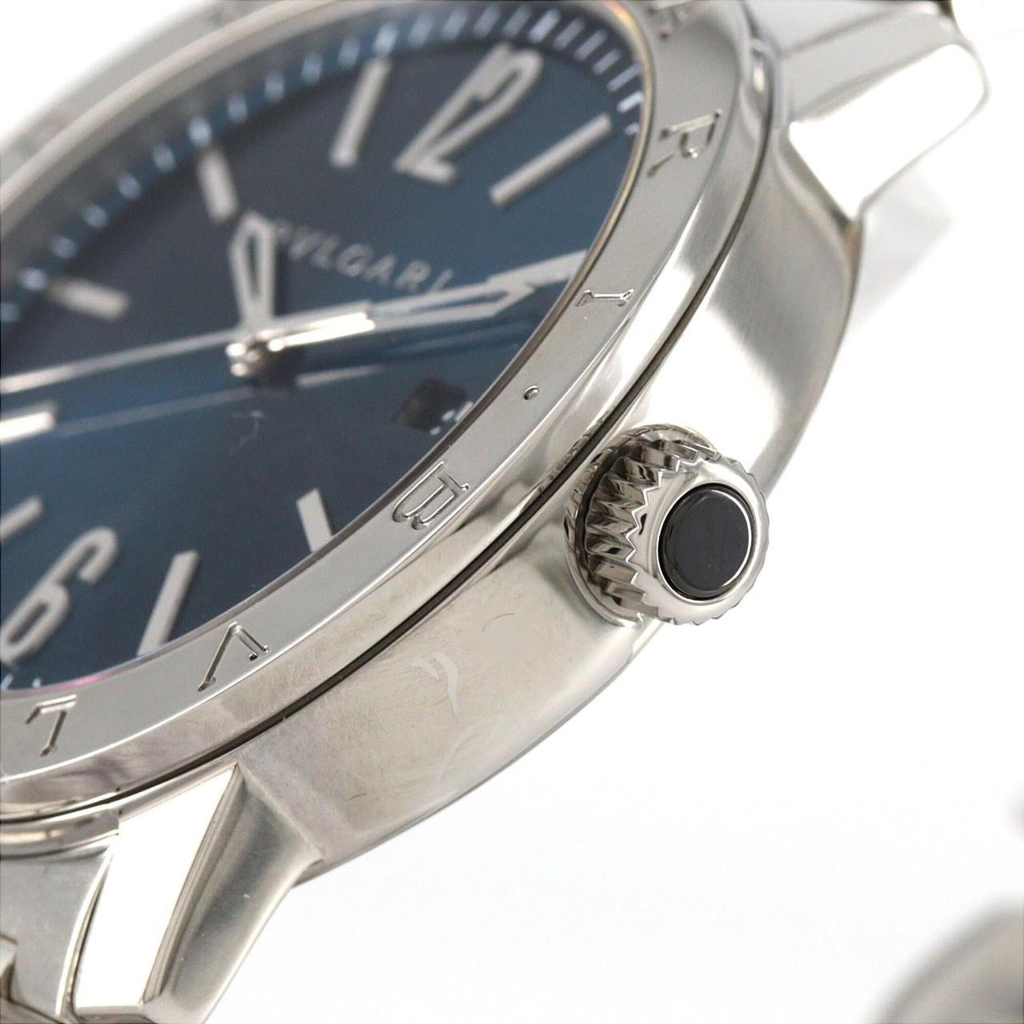 Bvlgari Solotempo BB41S/BB41C3SSD/102396 Blue Dial Stainless steel 41mm Watch