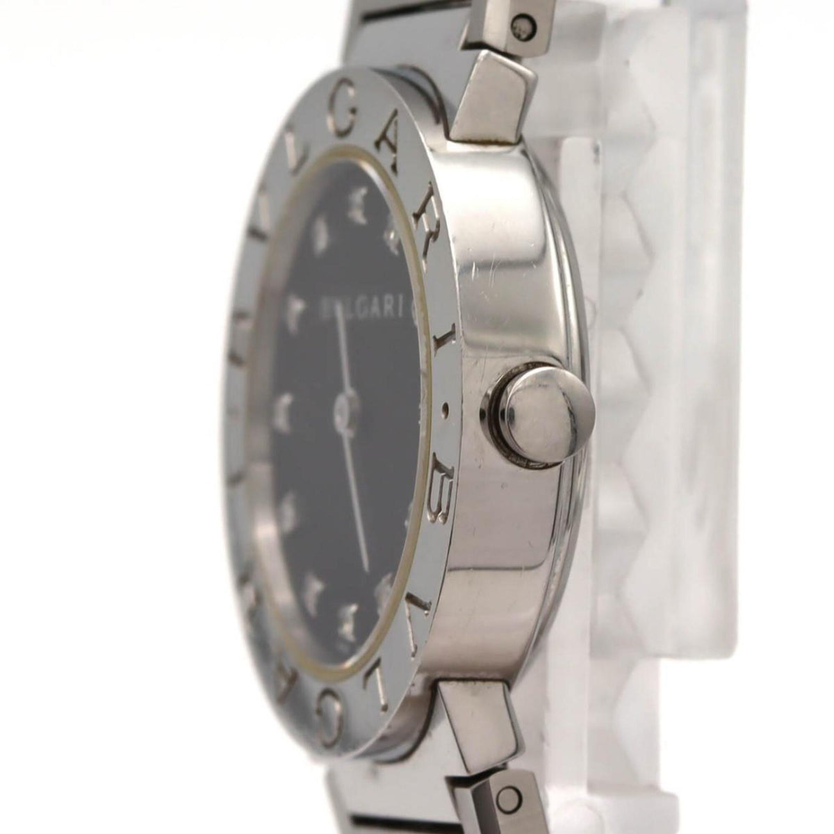 Bvlgari 12P BB26SS/12 Schwarz Zifferblatt 26 mm Uhr
