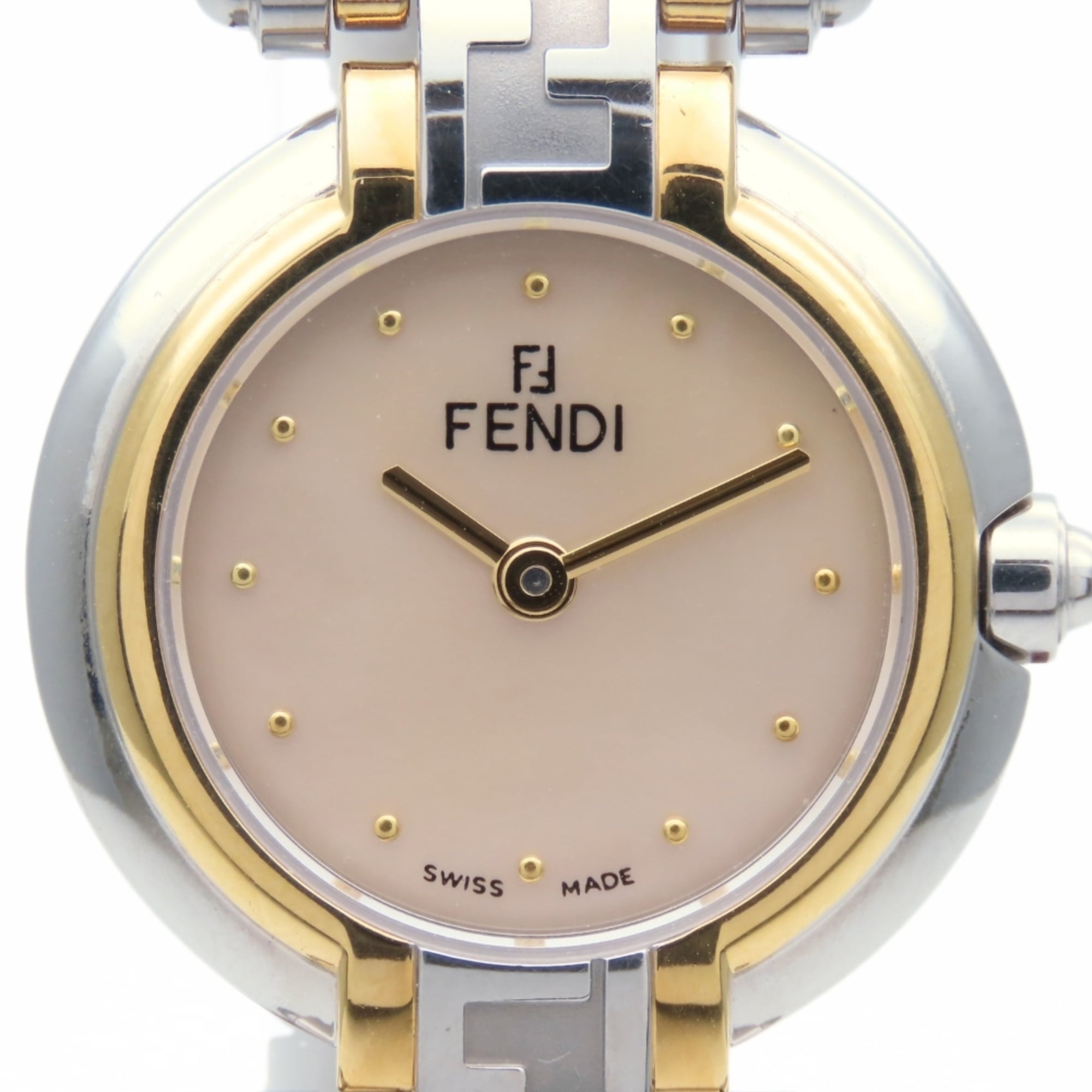 Montre Fendi Orologi 760L Blanc à cadran en coquillage, 25 mm