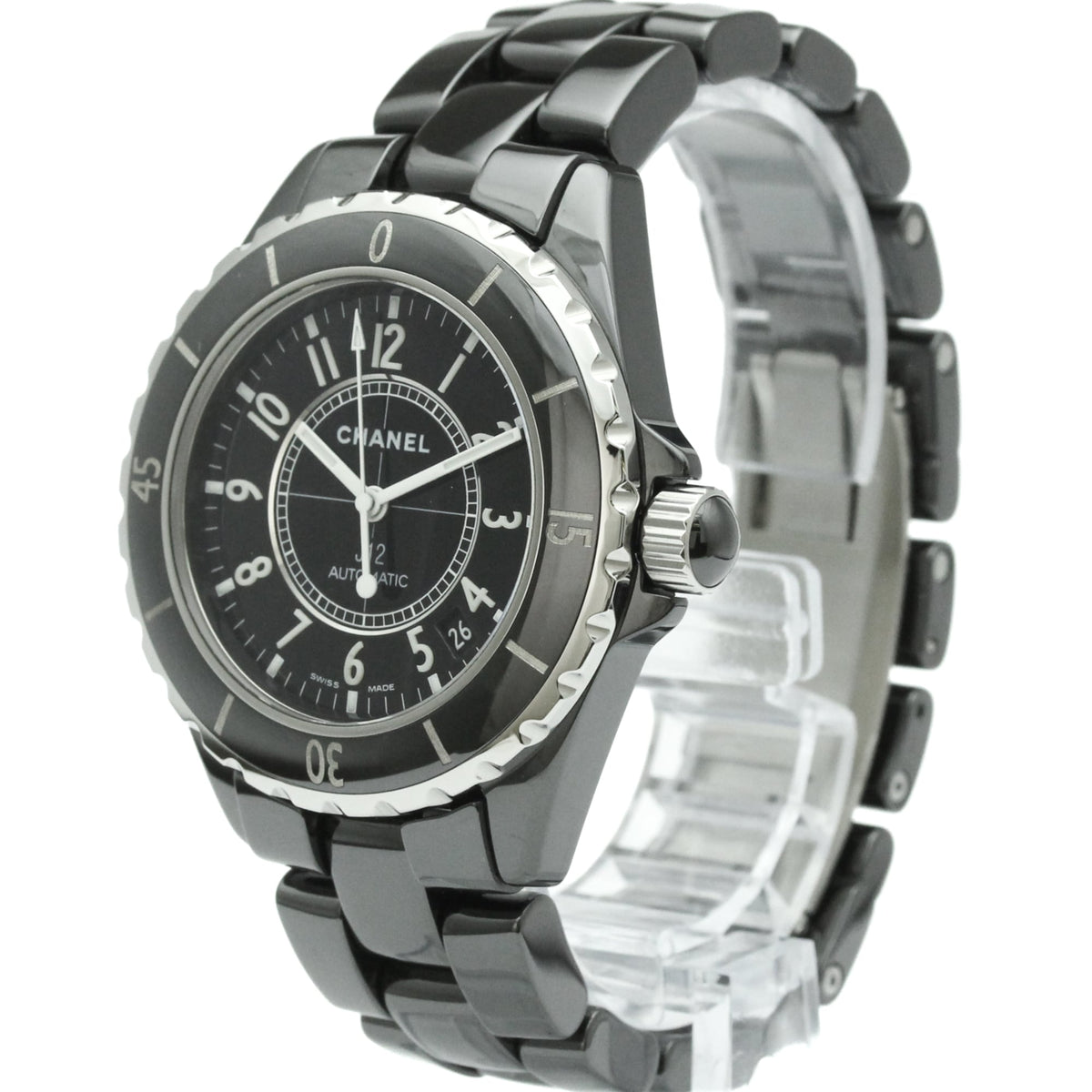 Chanel J12 H0685 Schwarz Zifferblatt 38 mm Uhr