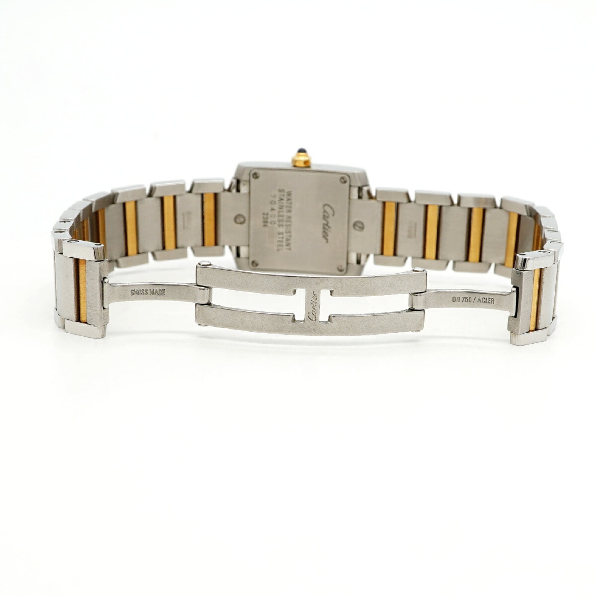 Cartier Tank Française SM Two-Tone W51007Q4 Ivory Dial Wo